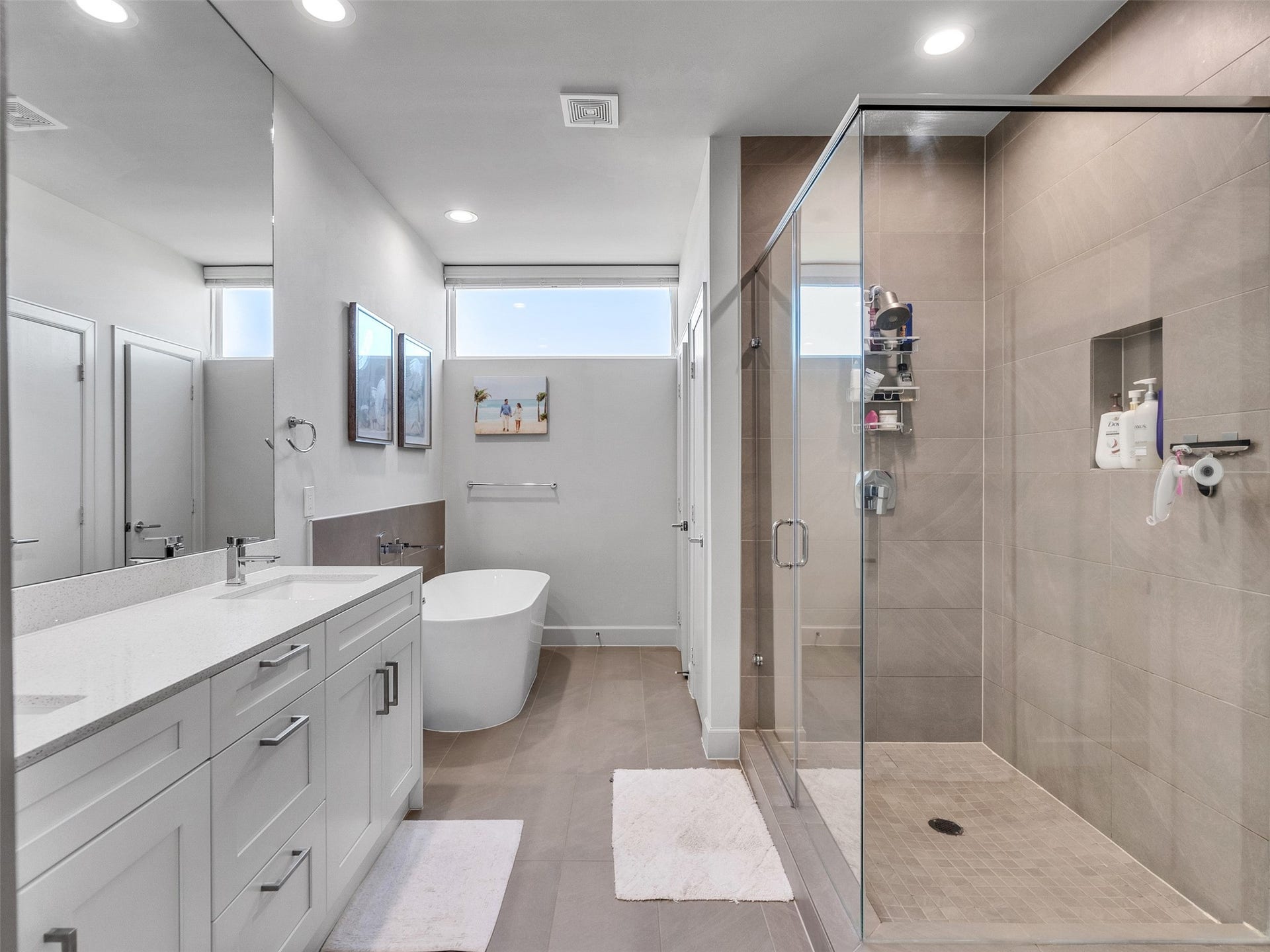Relax in your own private soaking tub with a spa-like escape.