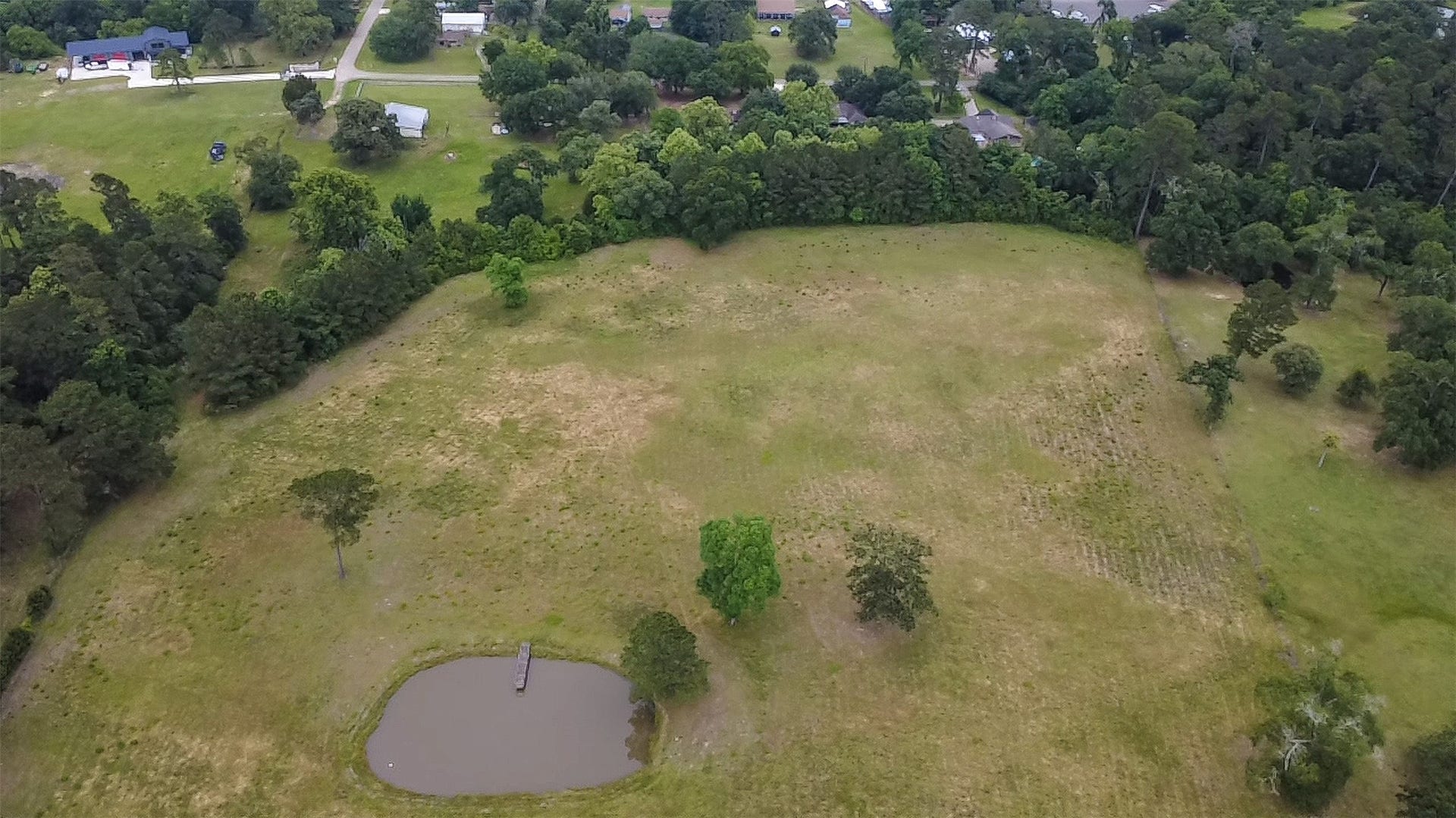 30307 Rickett Lane, Magnolia, TX 77355 Ariel view of the back parcel.