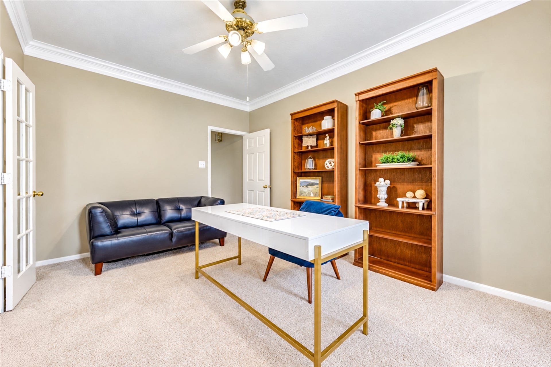 23338 Grand Springs Drive, Katy, TX 77494 French doors complete this great workspace.