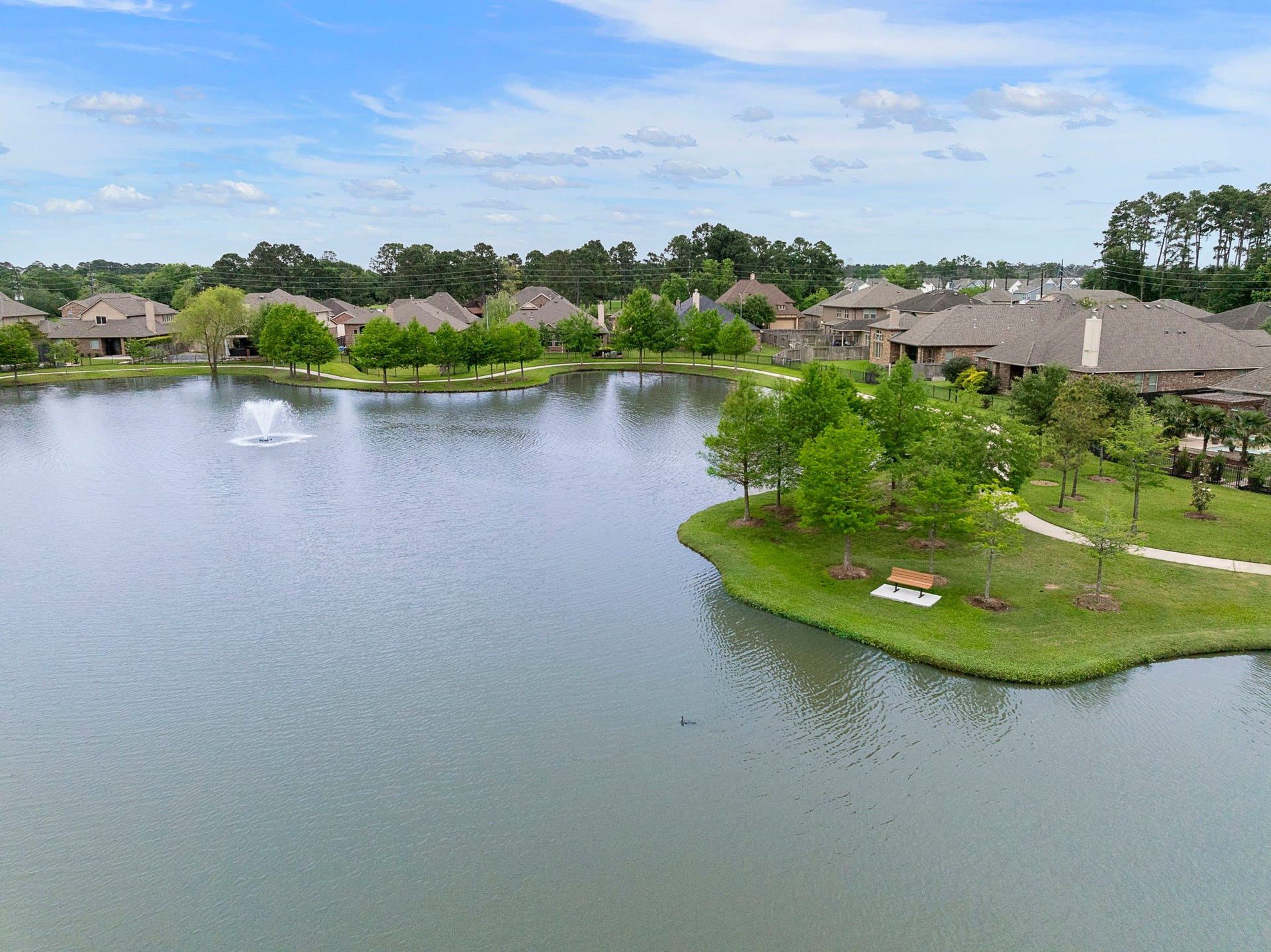 22810 Dale River Road, Tomball, TX 77375 Lovely walking trails around the lake!