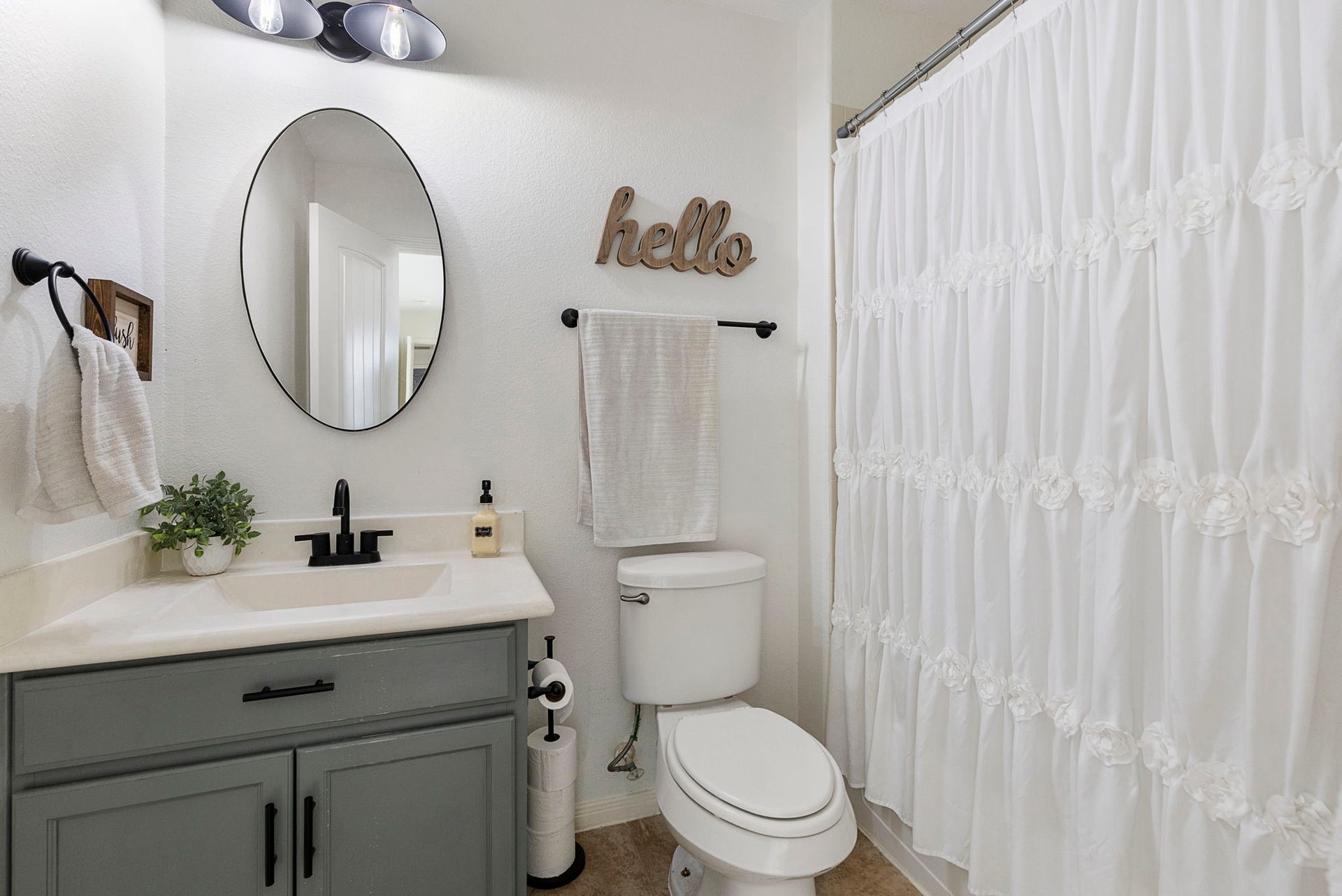 22810 Dale River Road, Tomball, TX 77375 Private ensuite bathroom upstairs.