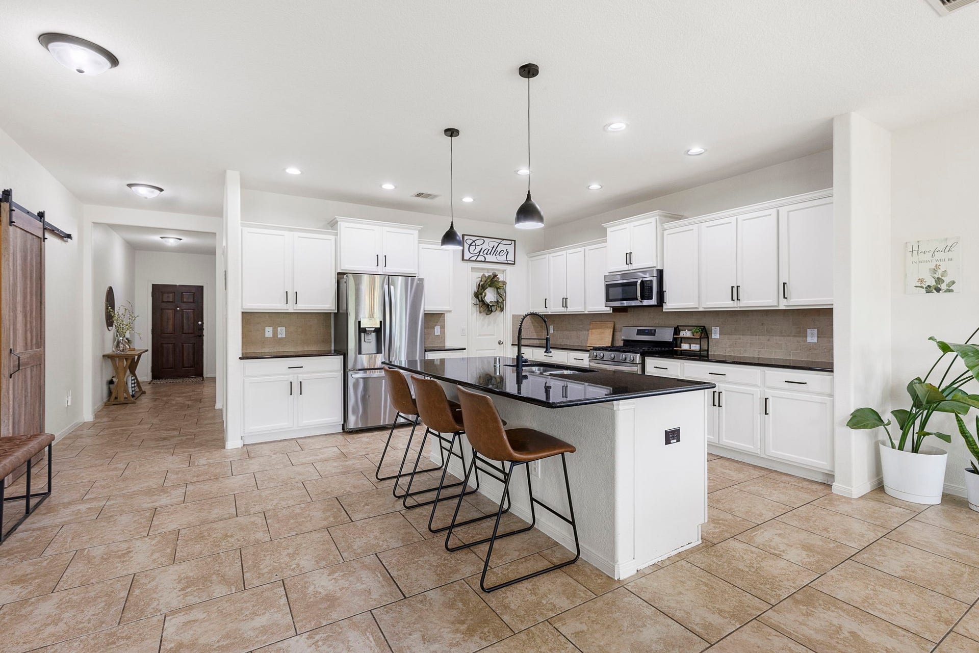 22810 Dale River Road, Tomball, TX 77375 Open concept kitchen making everyday living easy and entertaining a breeze.