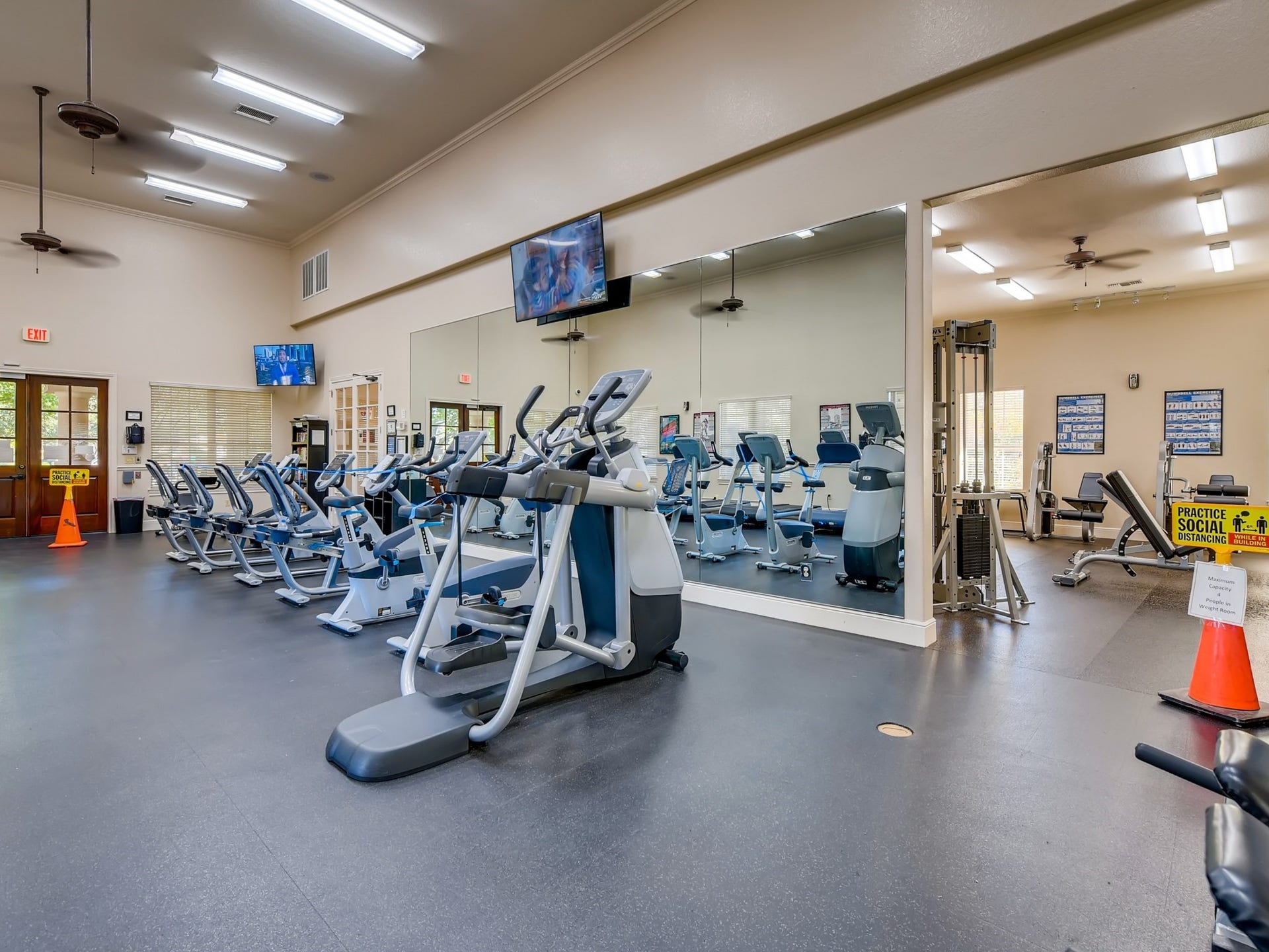 2710 Golden Larch Drive, Katy, TX 77494 One of Firethorne's amenities is a fantastic gym that includes a cardio room, weight room and stretching room.