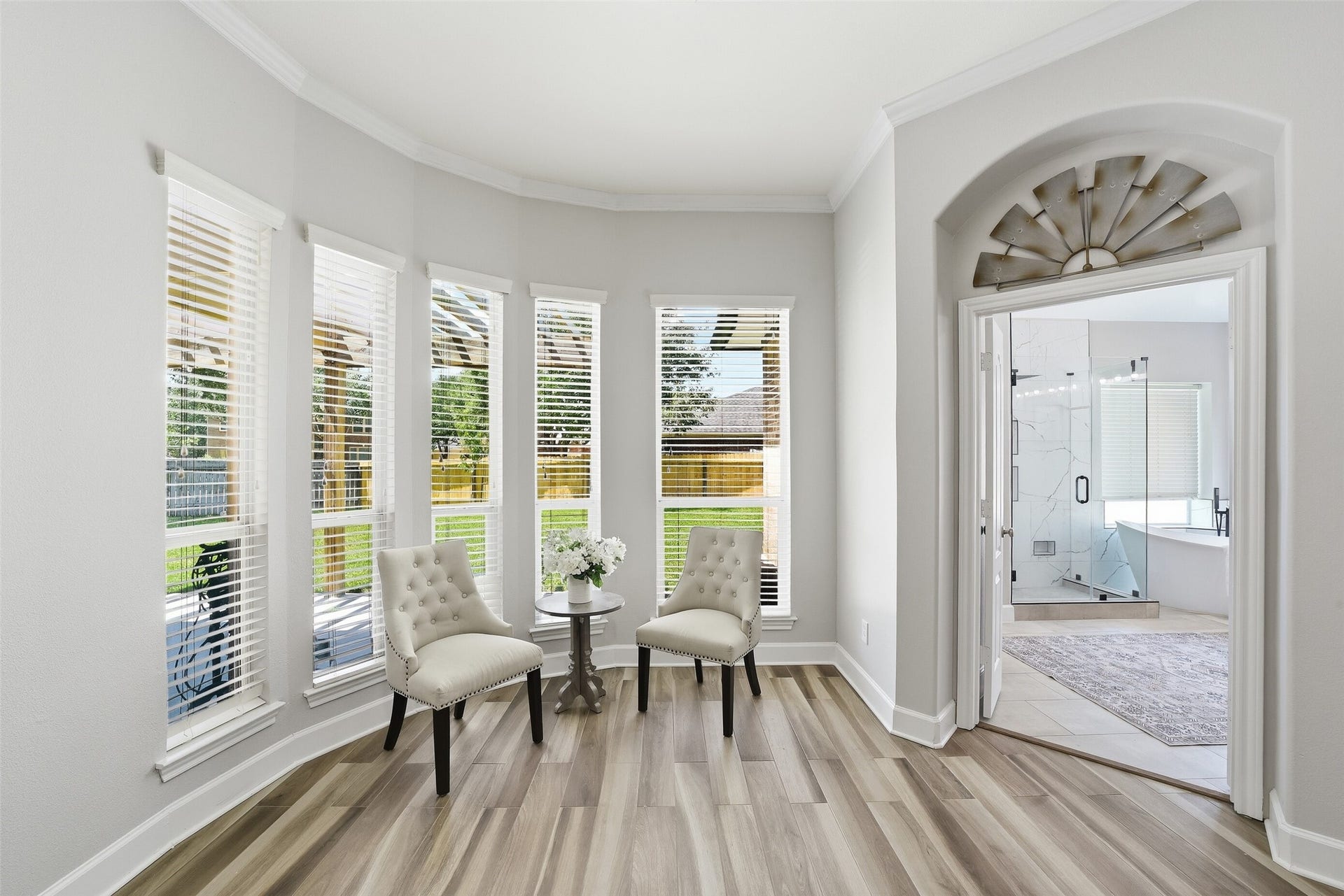 2710 Golden Larch Drive, Katy, TX 77494 Double doors open to the primary bathroom.