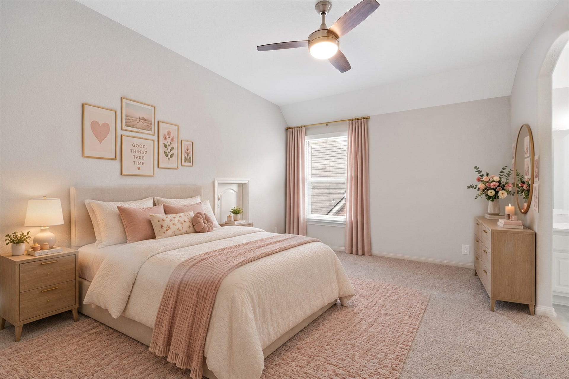 2710 Golden Larch Drive, Katy, TX 77494 Secondary bedroom #1 connects to a Jack and Jill bathroom. *VIRTUALLY STAGED