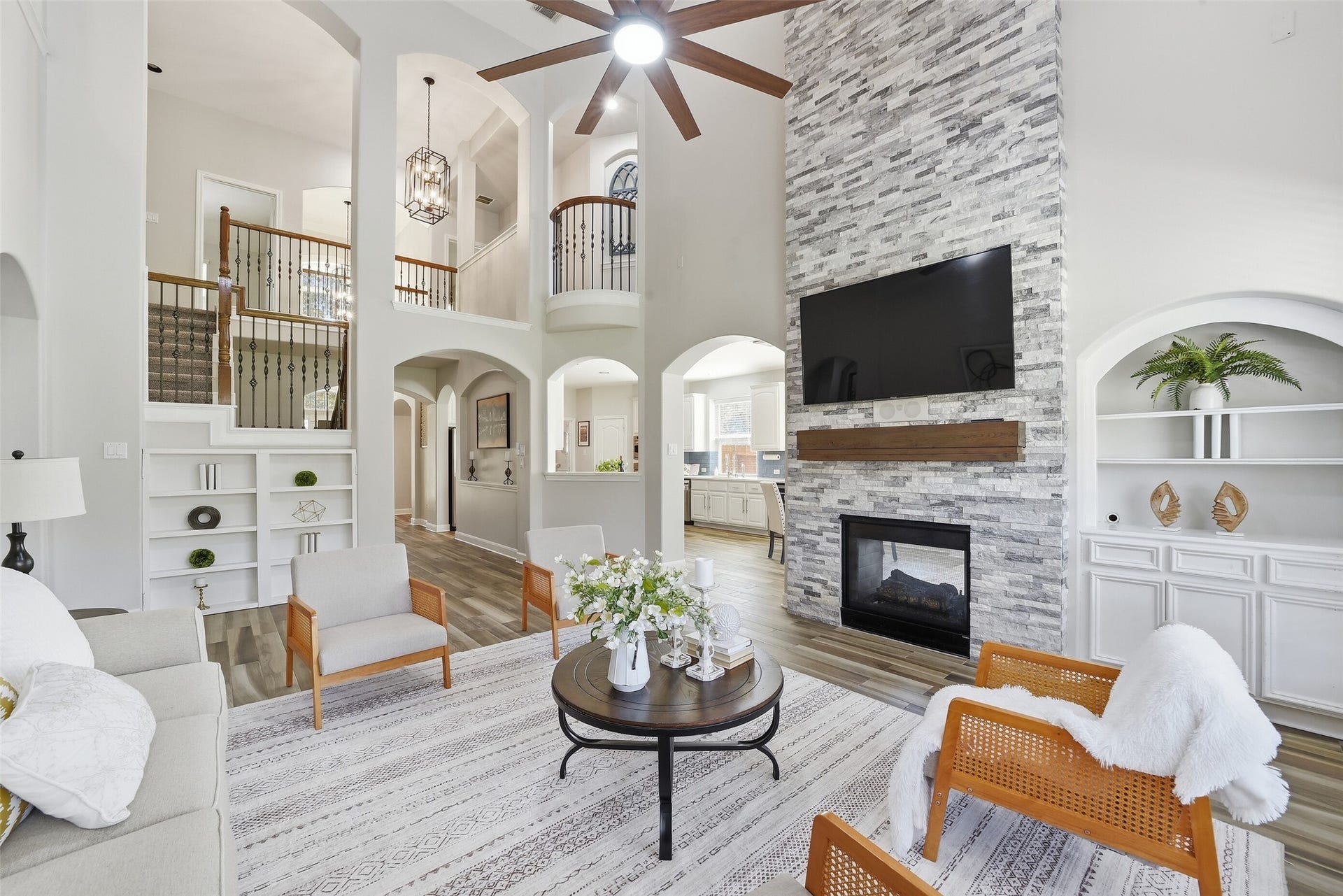 2710 Golden Larch Drive, Katy, TX 77494 The main living spaces of this home have tons of windows and are filled with natural light.
