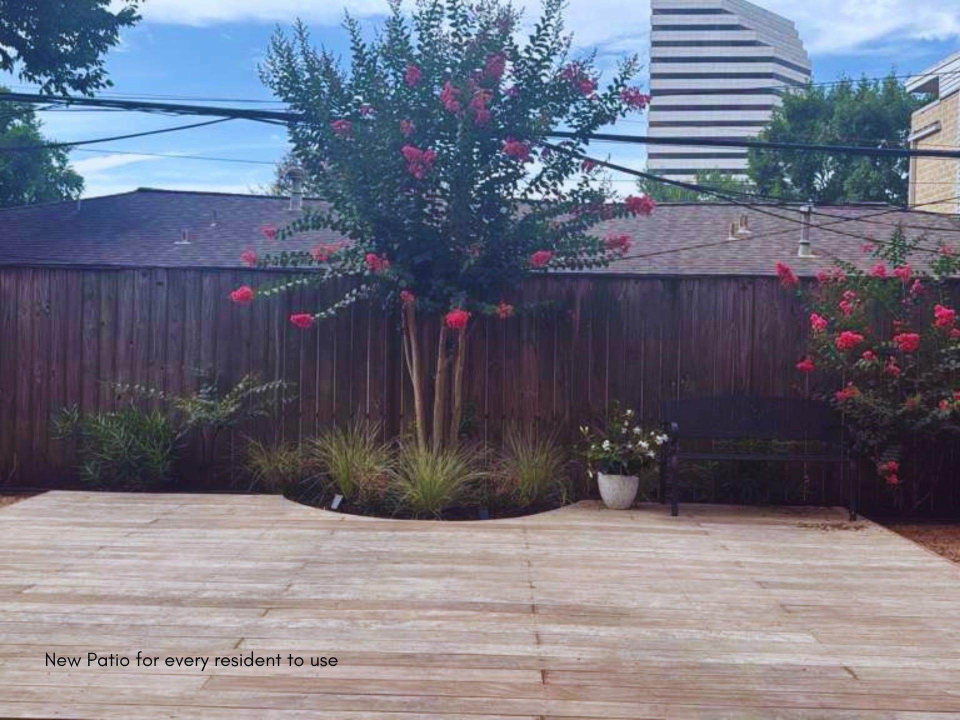 5712 Winsome Lane, #5, Houston, TX 77057 New patio for every resident to use.