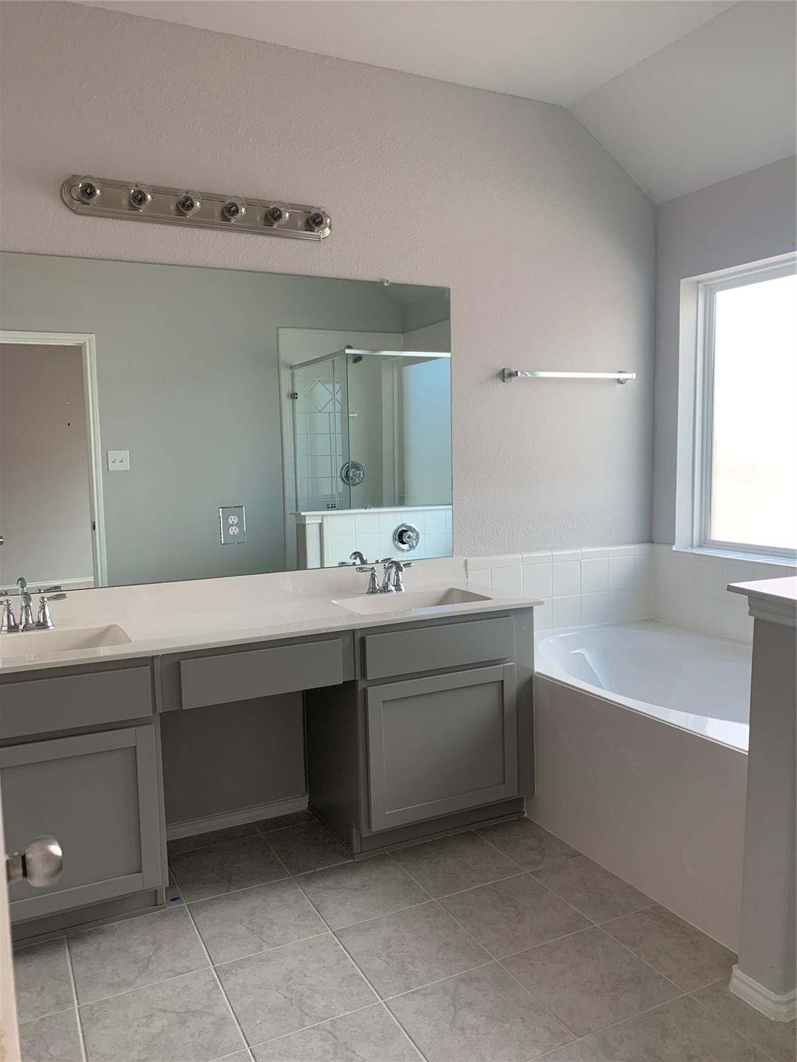 Primary Bathroom with double sinks