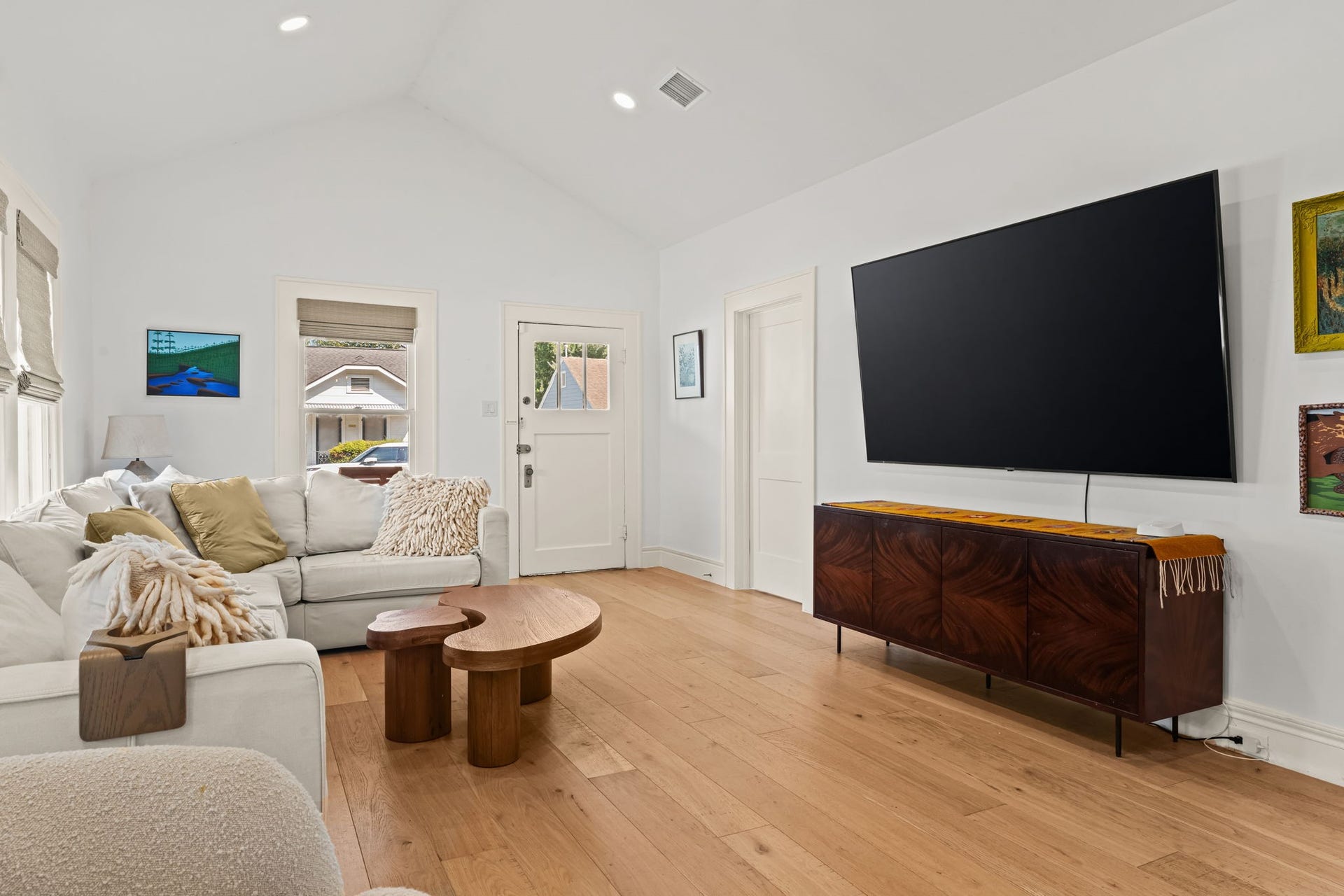 Living room at the front of the home