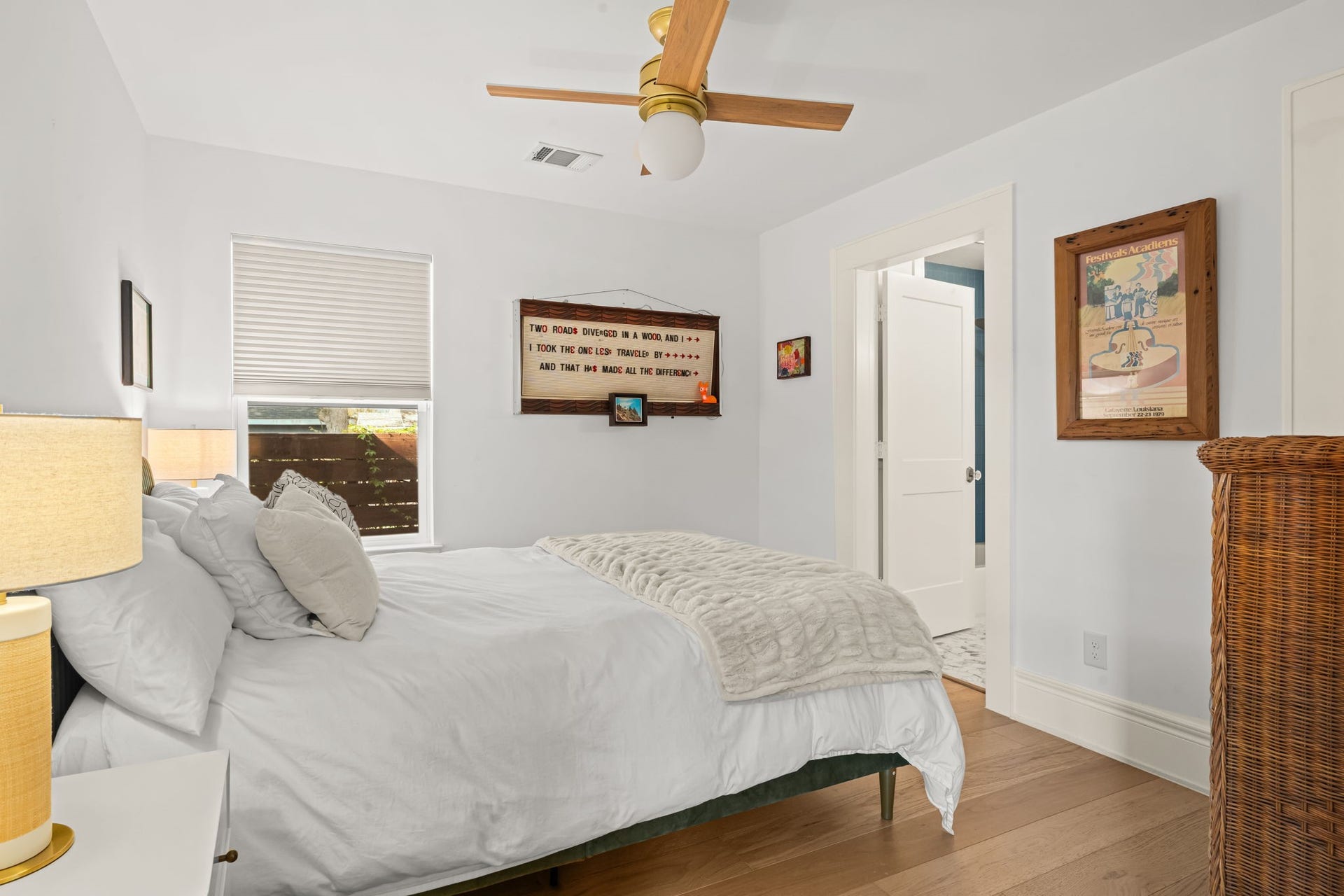 Third bedroom on ground level facilitating your guests needs.
