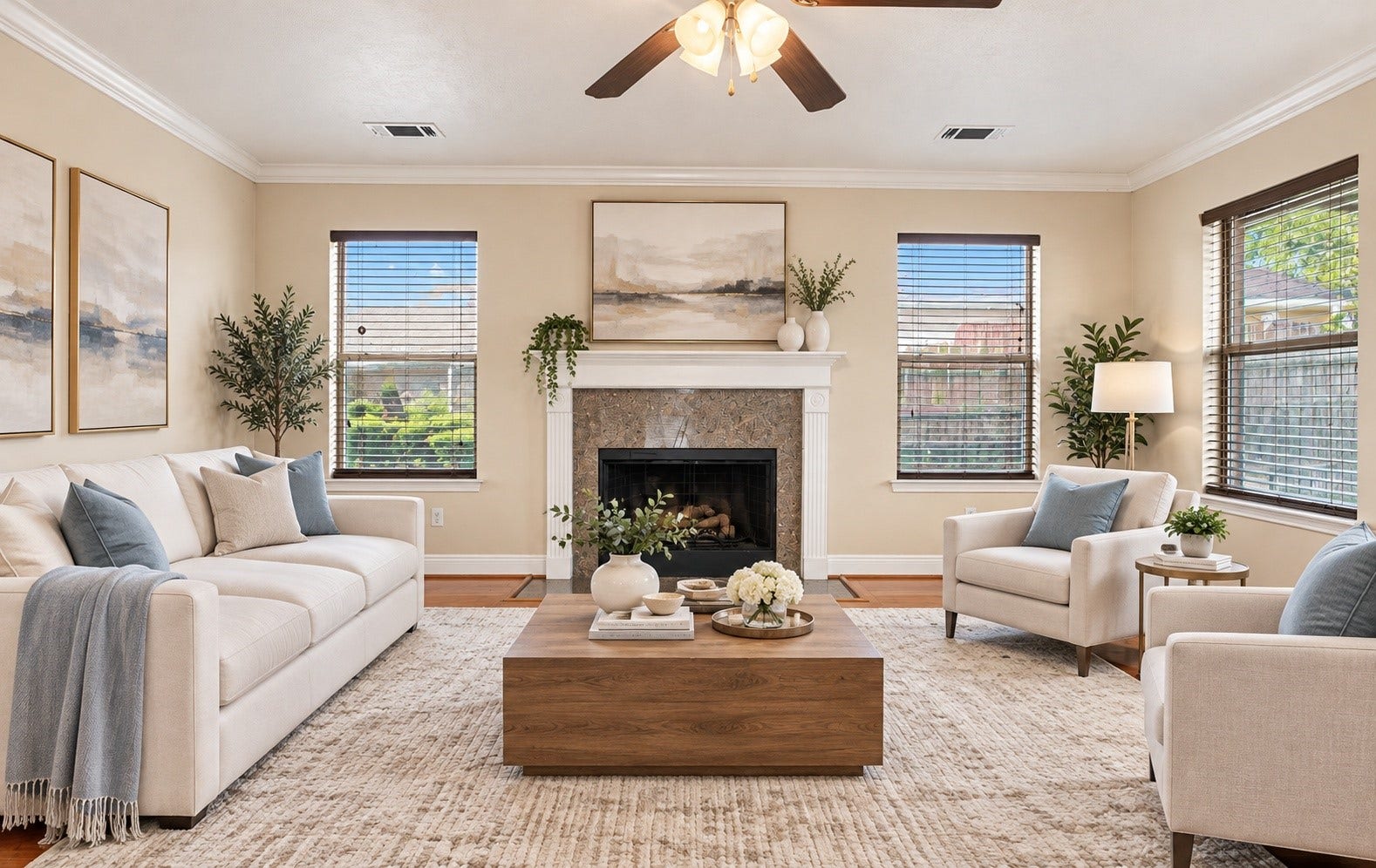The formal living room!
*This photo has been virtually satged*