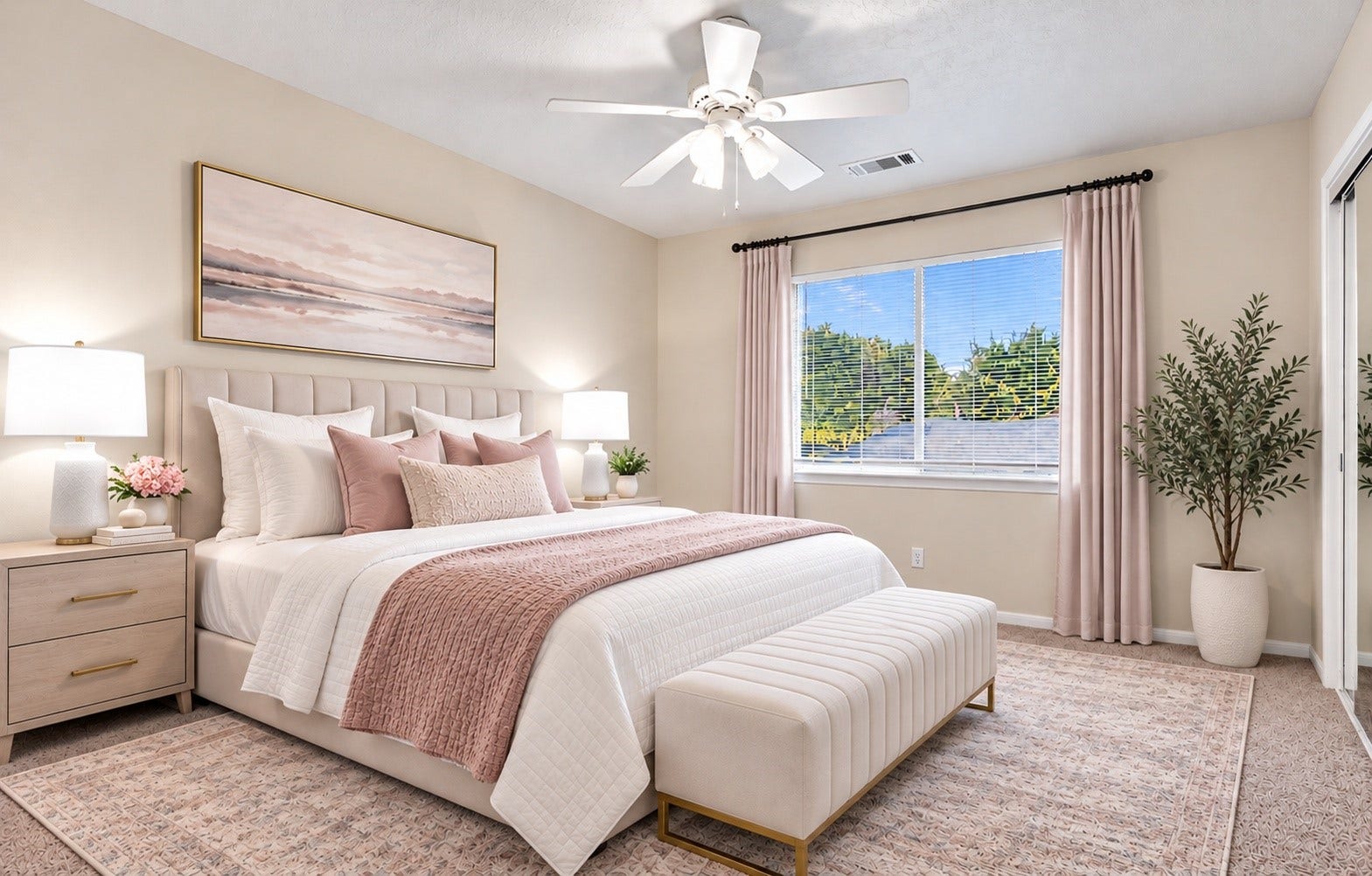 One of the secondary bedrooms!
*This photo has been virtually staged*