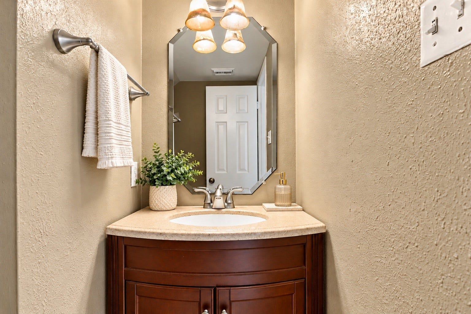 The half bathroom on the first floor!
