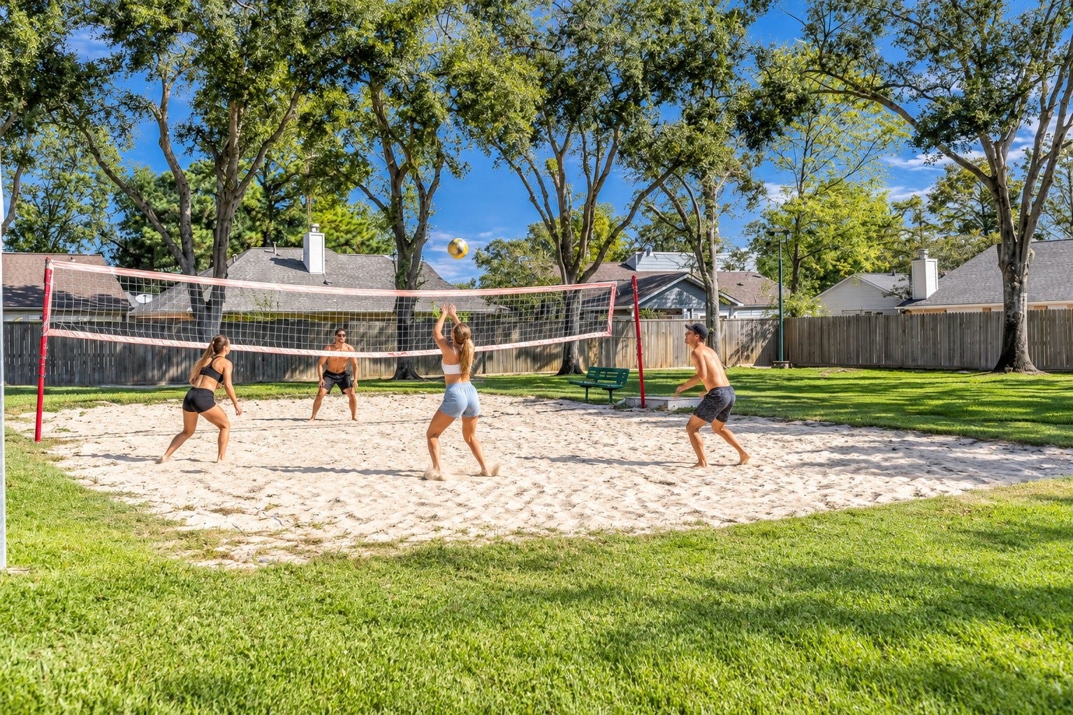 The HOA has a volleyball court - lots of amenities!