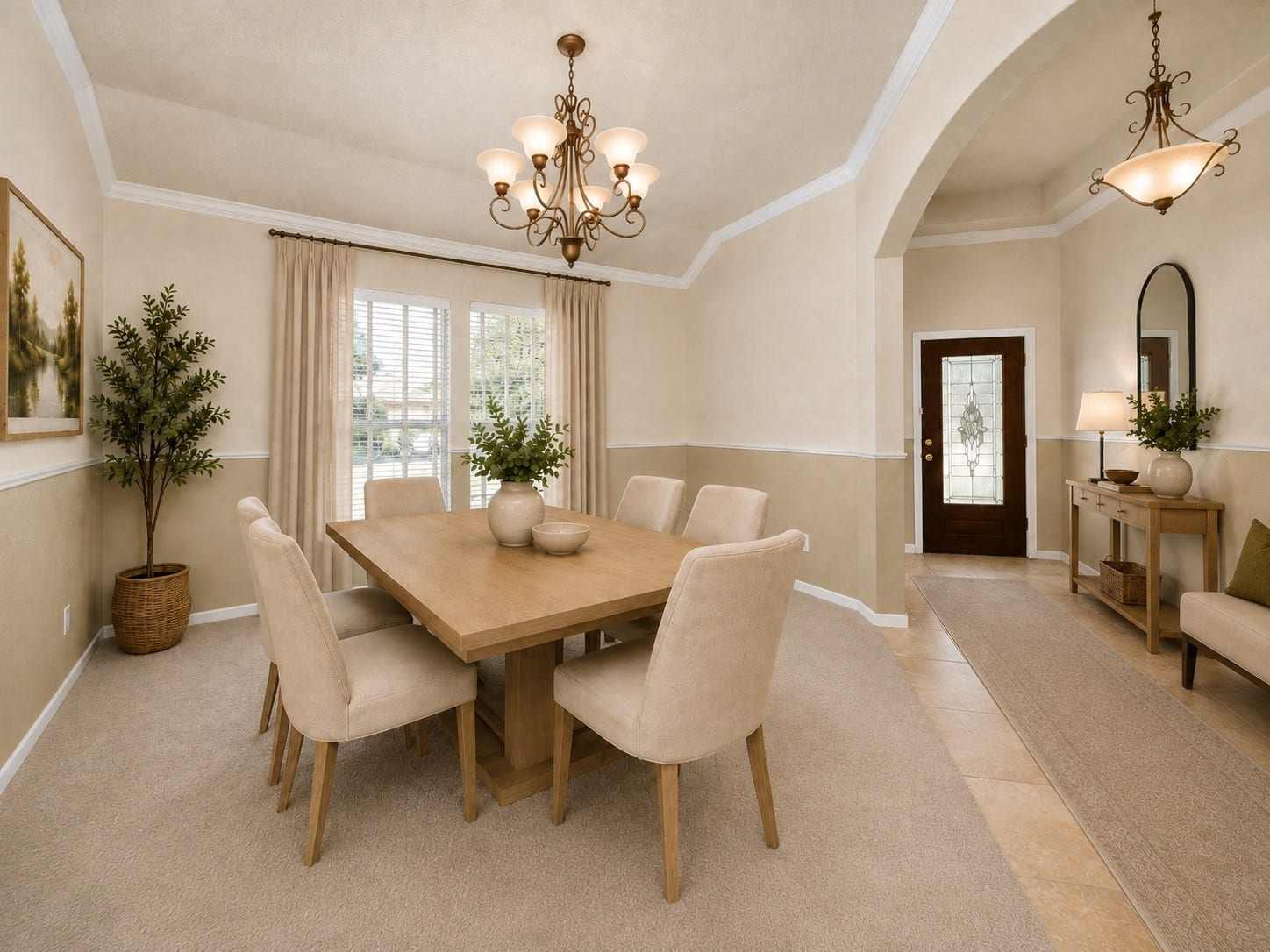 13935 Charterhouse Way, Sugar Land, TX 77498 Virtually staged dining room