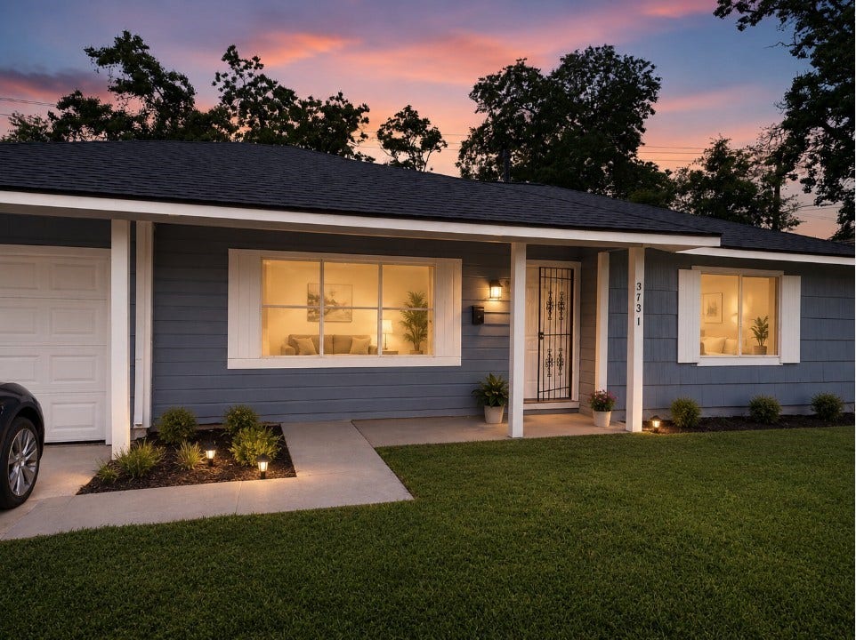 3731 Alberta Street, Houston, TX 77021 Virtually staged to add twilight