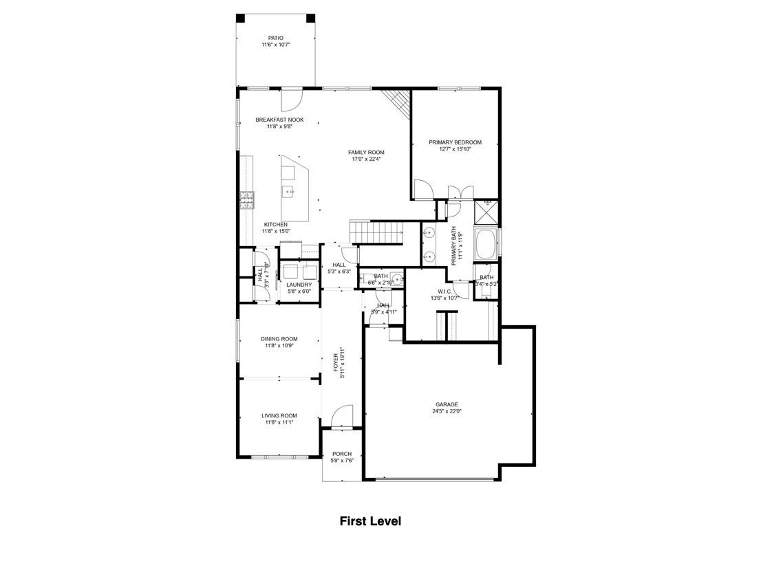 11618 Via Verdone Drive, Richmond, TX 77406 Floorplan- First level