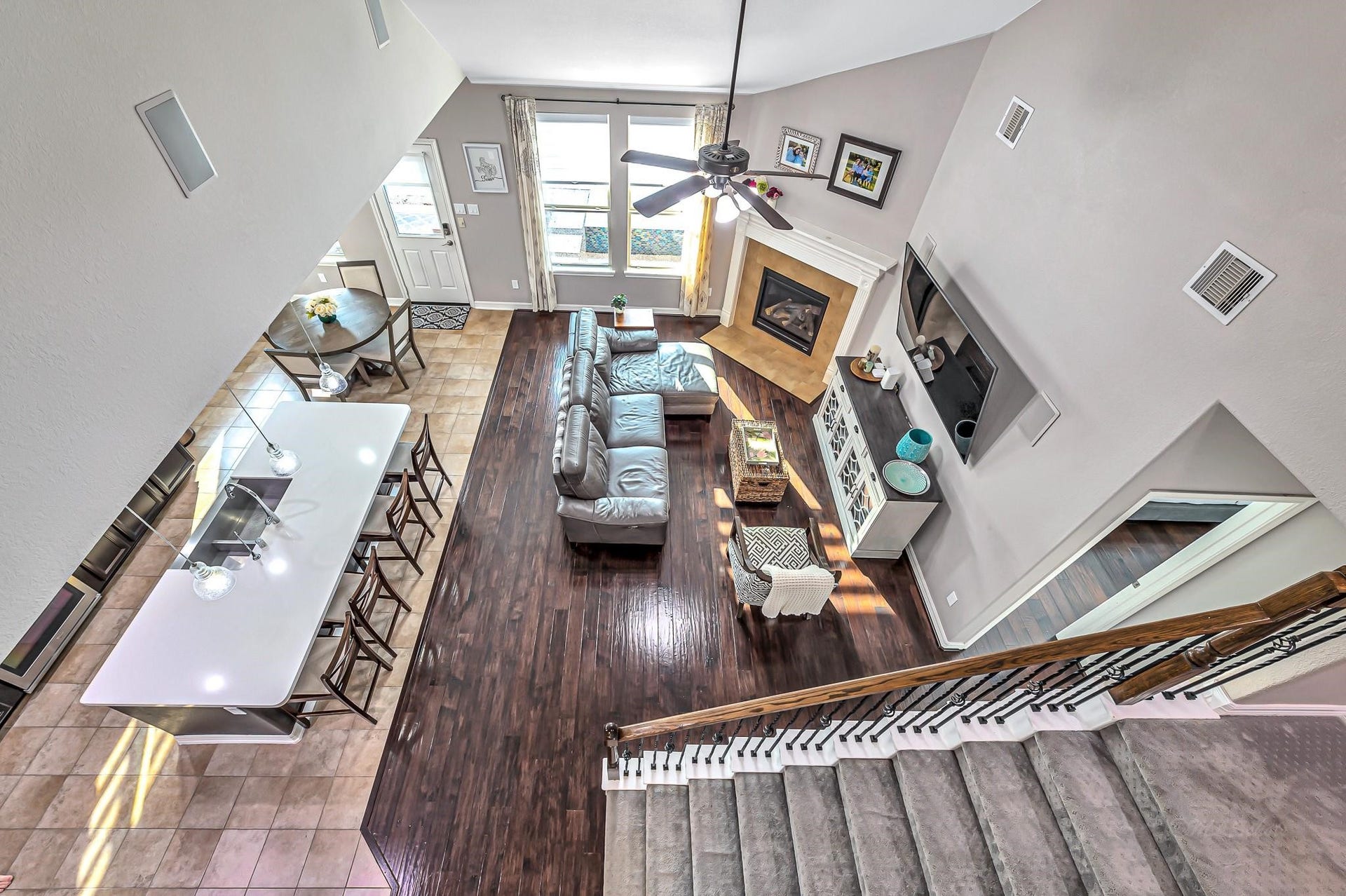 11618 Via Verdone Drive, Richmond, TX 77406 View of living area from top of stairs