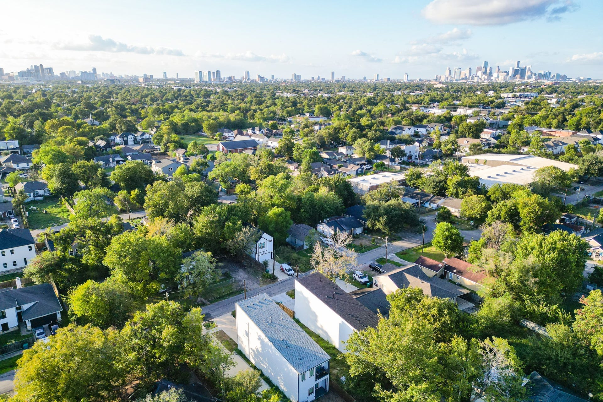 Established neighborhood with mature trees