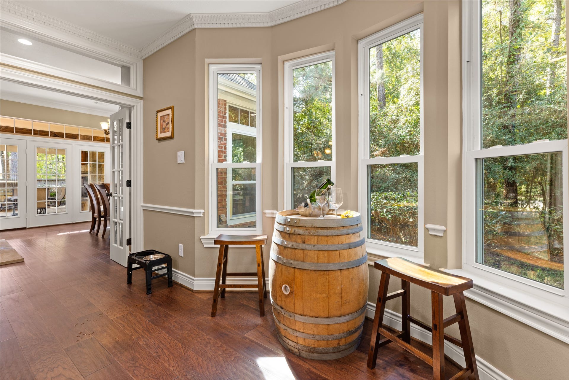2214 Kings Trail, Kingwood, TX 77339 Lots of natural lighting overlooking wooded preserve