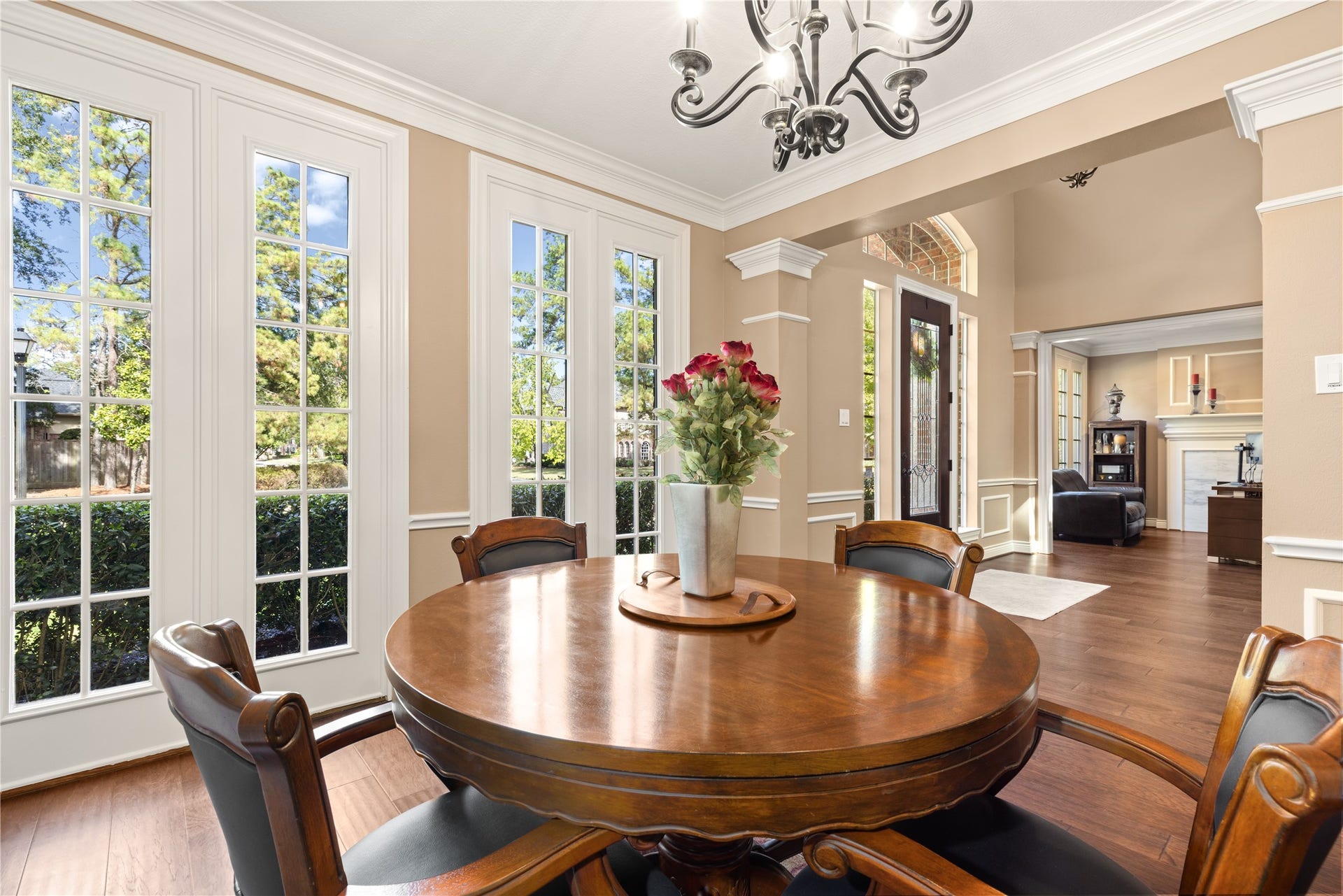 2214 Kings Trail, Kingwood, TX 77339 Formal dining room at front of home