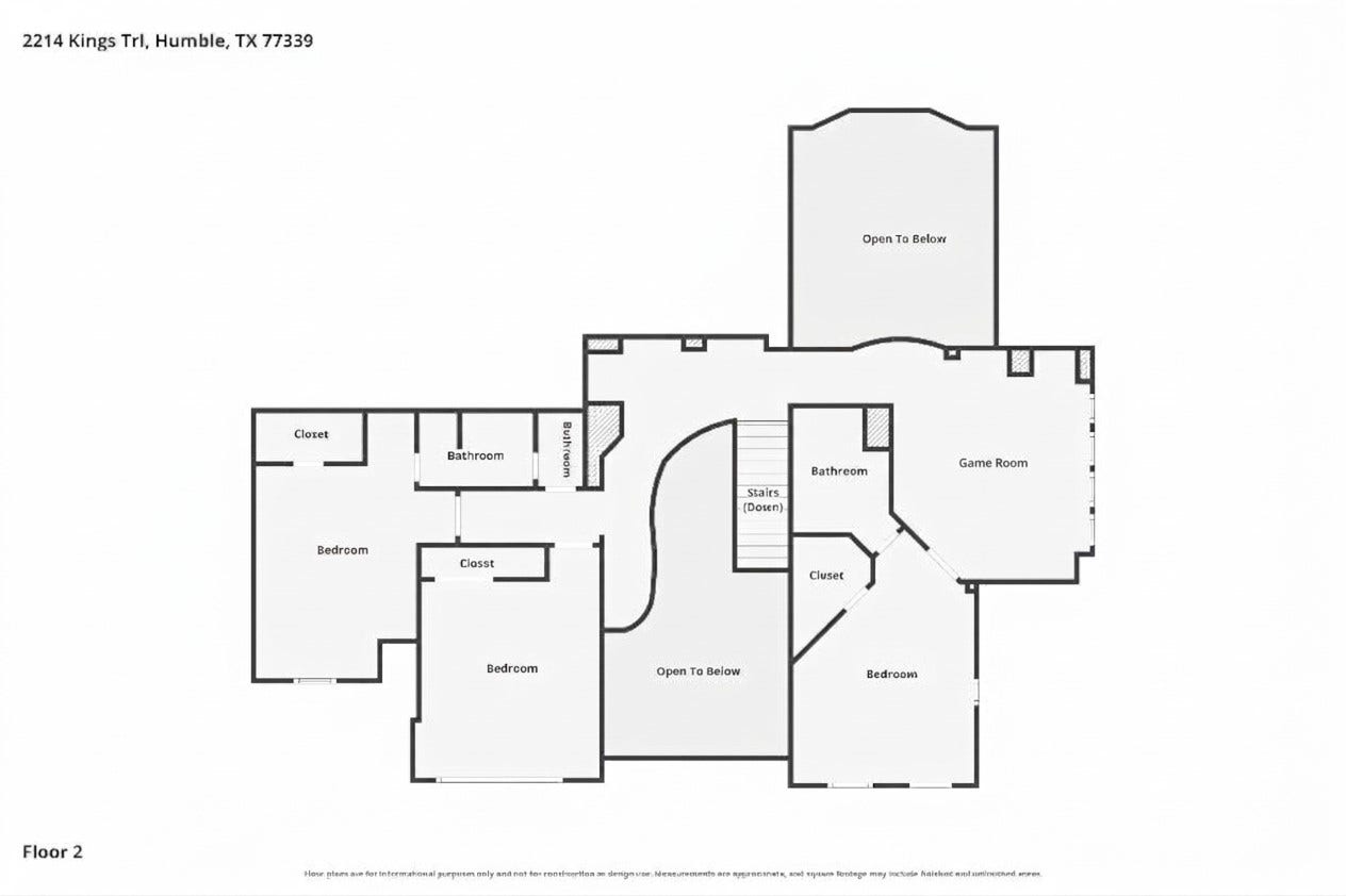 2214 Kings Trail, Kingwood, TX 77339 Second floor with lots of room