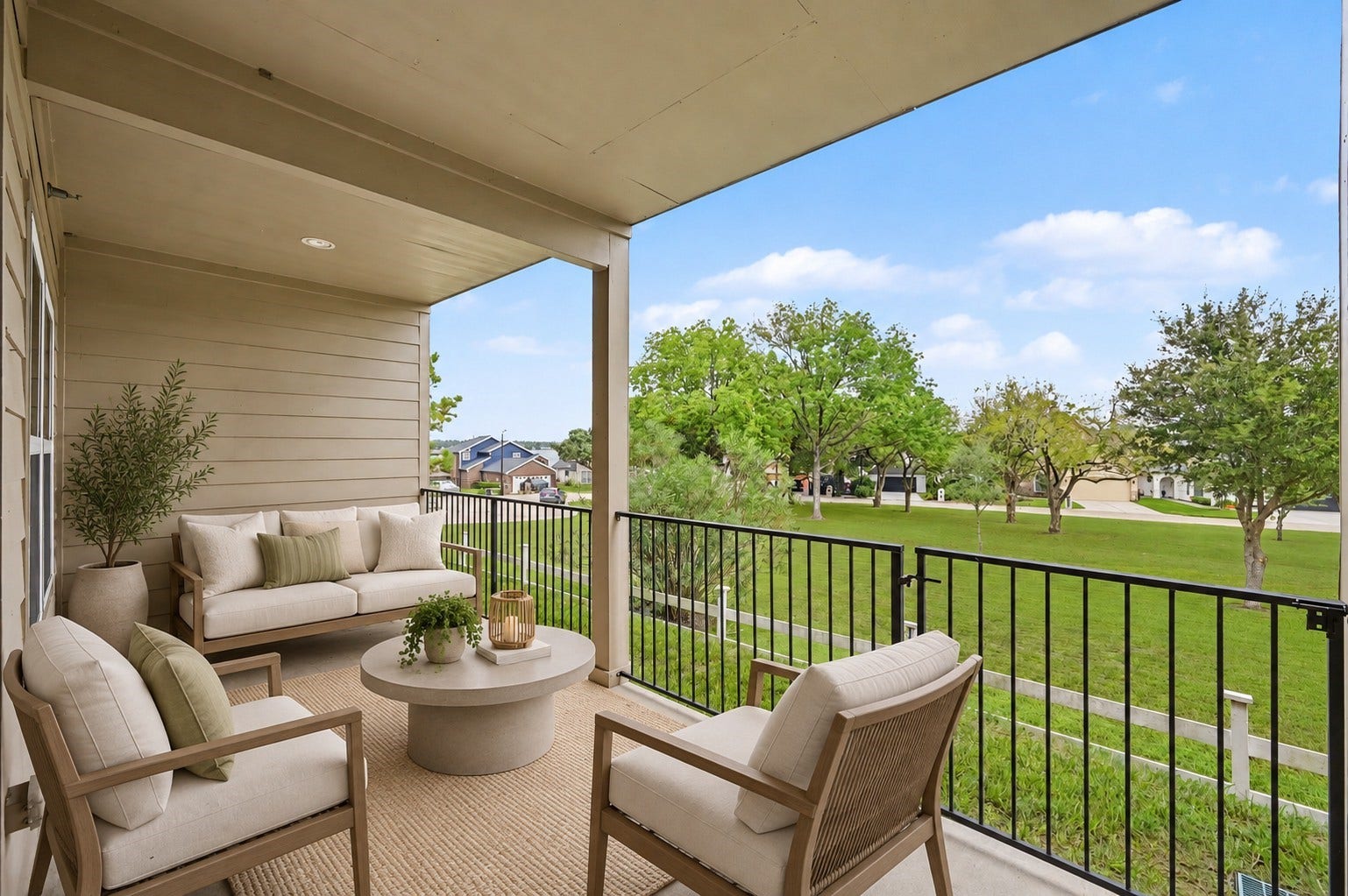 17570 W Highway 105 W, #52, Conroe, TX 77356 staged 1st floor balcony