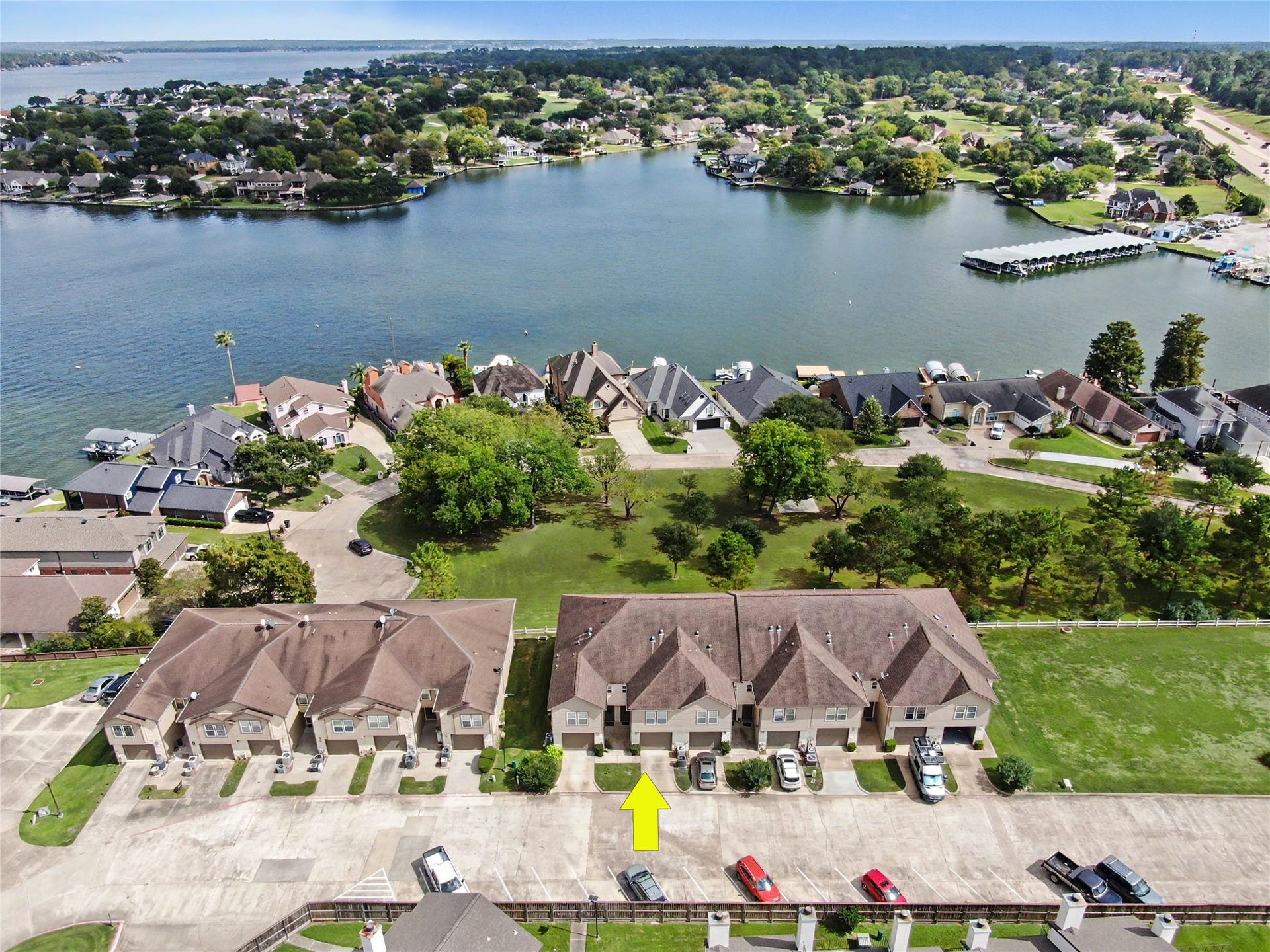 17570 W Highway 105 W, #52, Conroe, TX 77356 areal view of complex location near lake Conroe