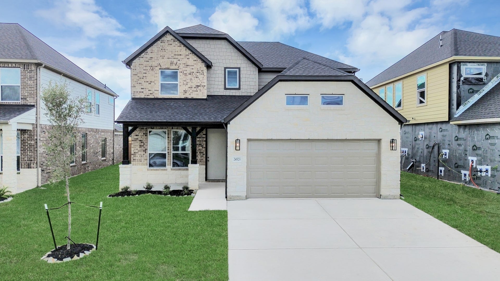 Home features a convenient 2-car garage complemented by a spacious driveway, offering ample parking for you and your guests.