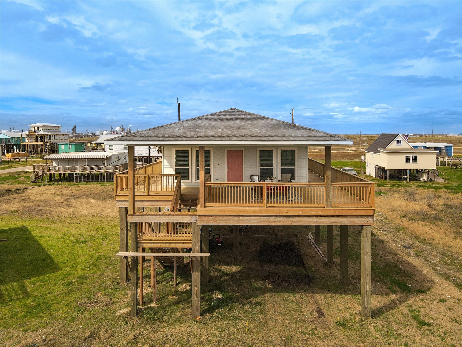 1014 Treaty Dr, Surfside Beach, TX 77541 Beautiful recent construction by MCP Homes with elevated design and coastal appeal