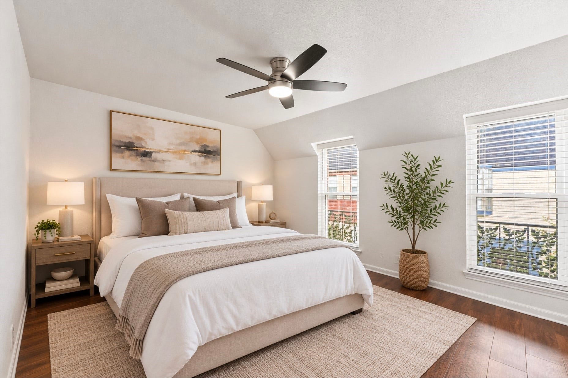 11550 Chimney Rock Road, #536, Houston, TX 77035 Primary bedroom virtually staged