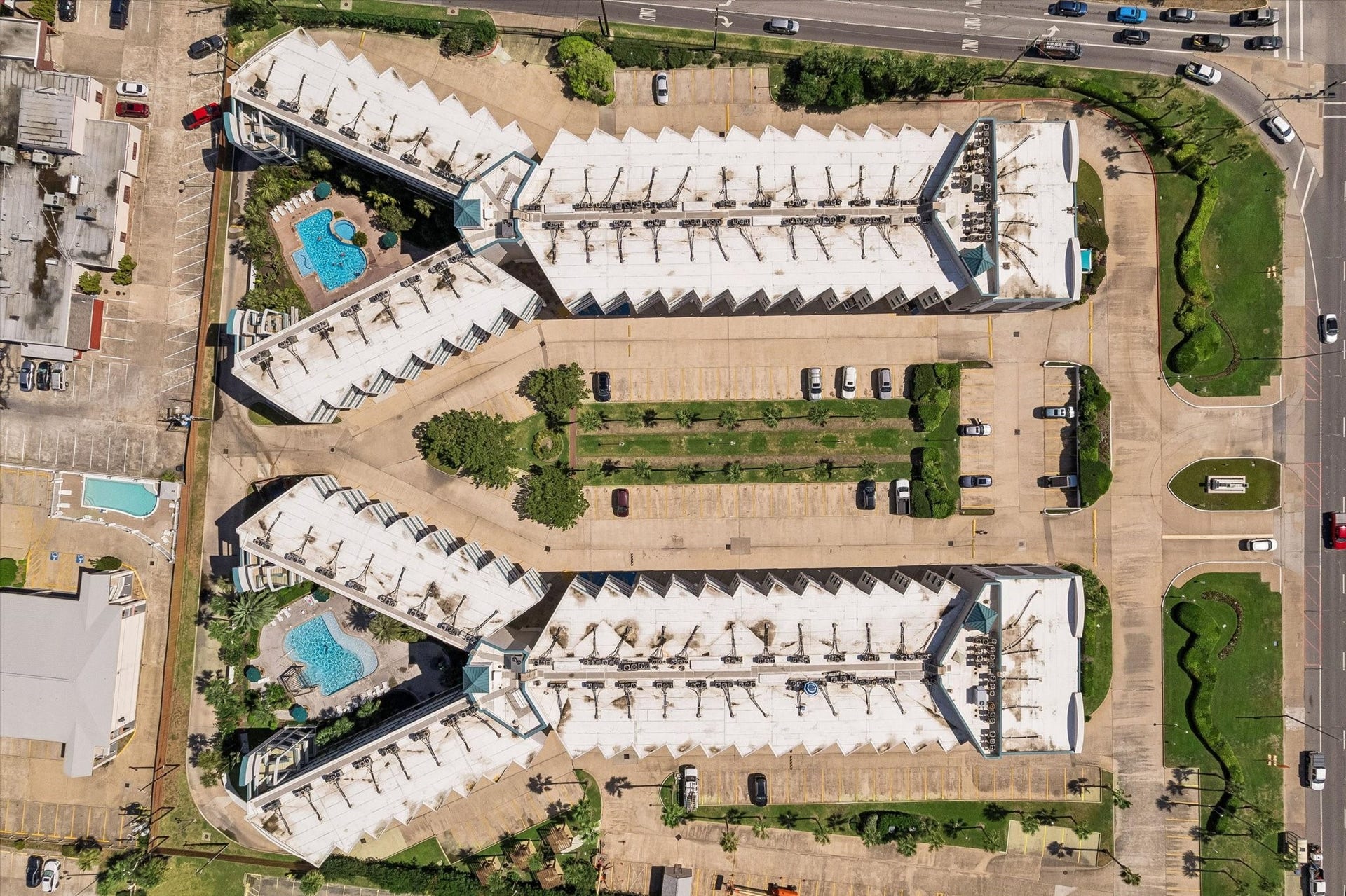 6102 Seawall Boulevard, #190, Galveston, TX 77551 Unit is located on the bottom complex across from the pool. As you can see there is plenty of parking