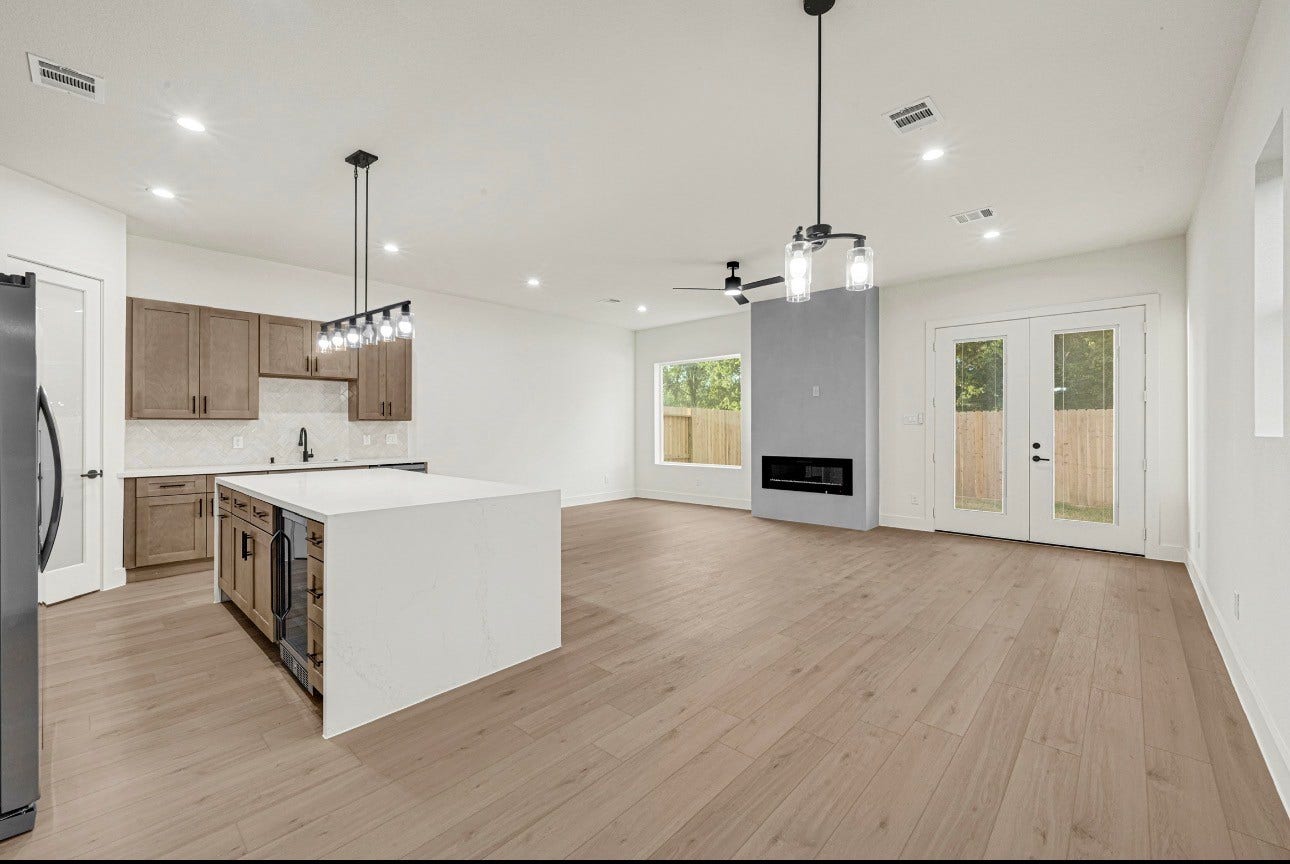 Spacious open floor plan with modern finishes throughout.