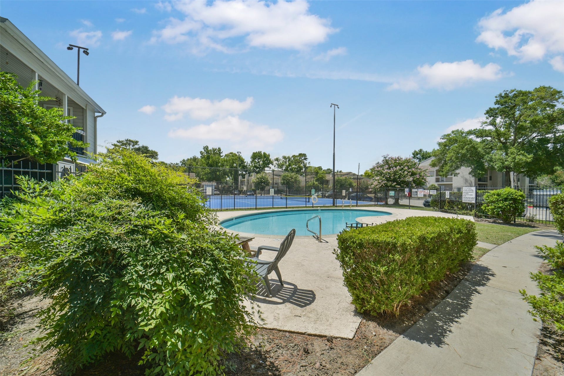 The community pool is within walking distance to the unit.