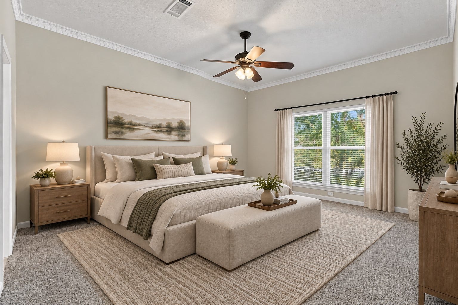 713 Palmer Drive, Conroe, TX 77302 Oversized primary bedroom ***virtually staged***