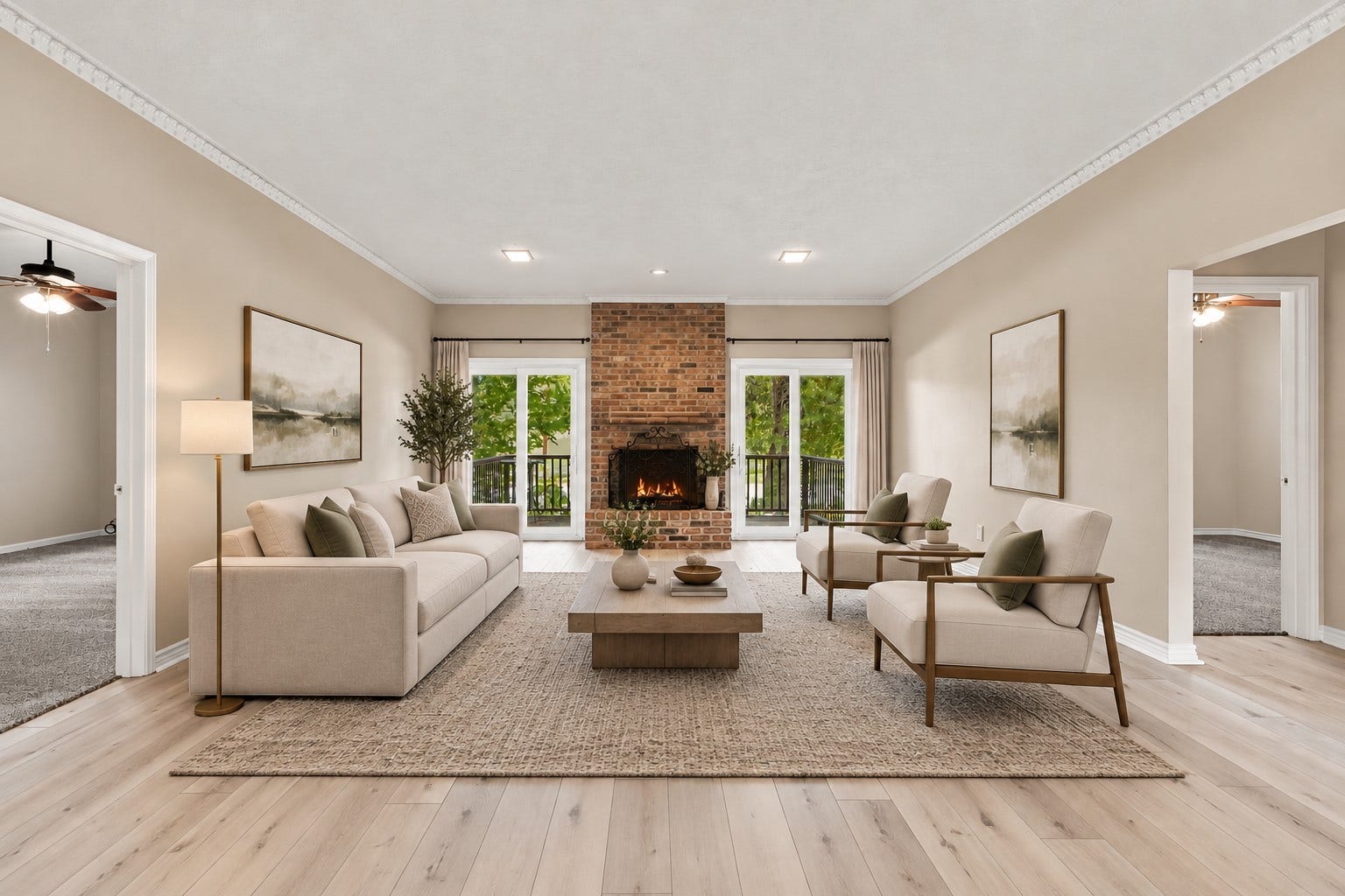 713 Palmer Drive, Conroe, TX 77302 Spacious living room
***virtually staged***