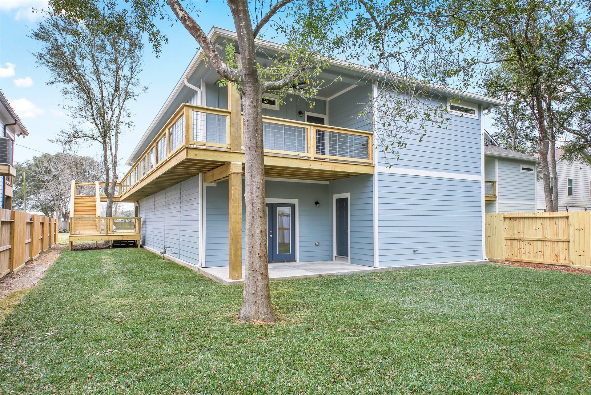 3617 Pecan Drive, Bacliff, TX 77518 A view of both back patios
