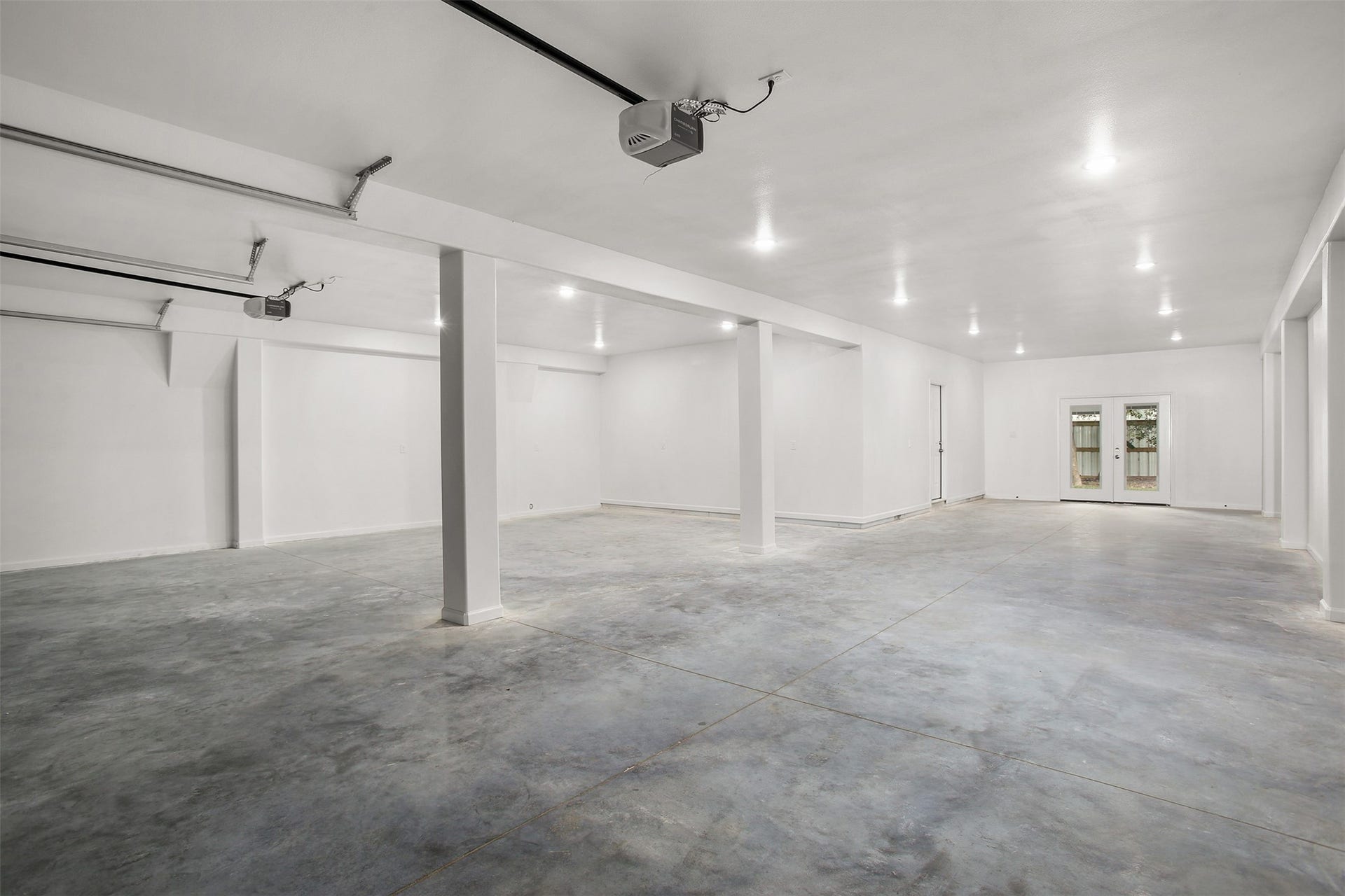 3617 Pecan Drive, Bacliff, TX 77518 Massive 4 car tandem garage with french doors to the backyard