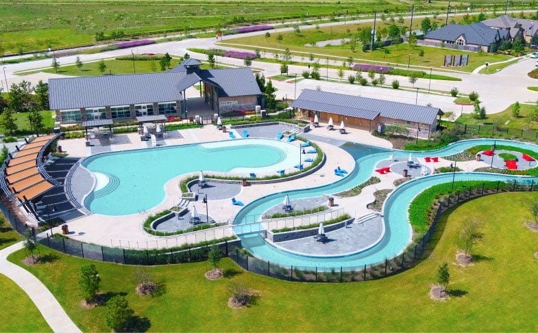 30410 Myrtle Oak Drive, Fulshear, TX 77423 Jordan Ranch Lazy River is another of the great amenities in this fantastic master planned community.