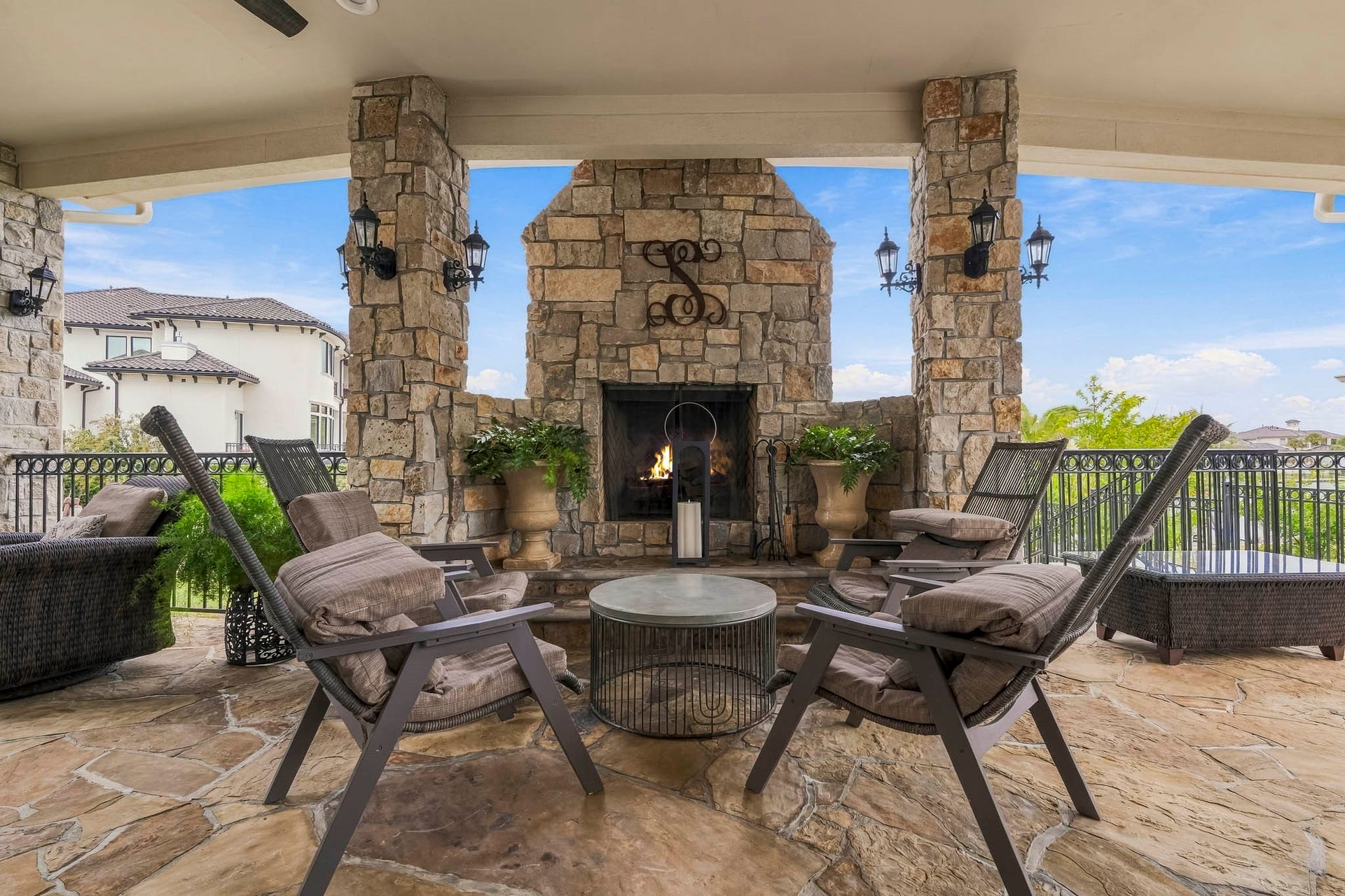 1903 Ray Shell Court, Houston, TX 77586 outdoor fireplace