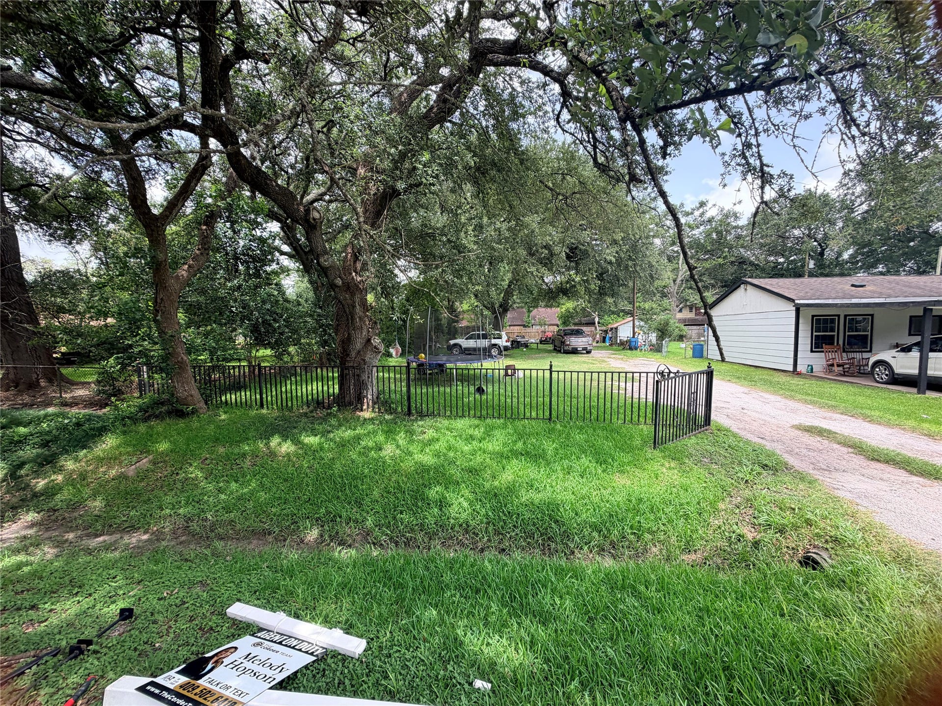 1207 Pirtle Street, La Marque, TX 77568 Another view of the property showcases the generous lot dimensions and the surrounding residential homes.