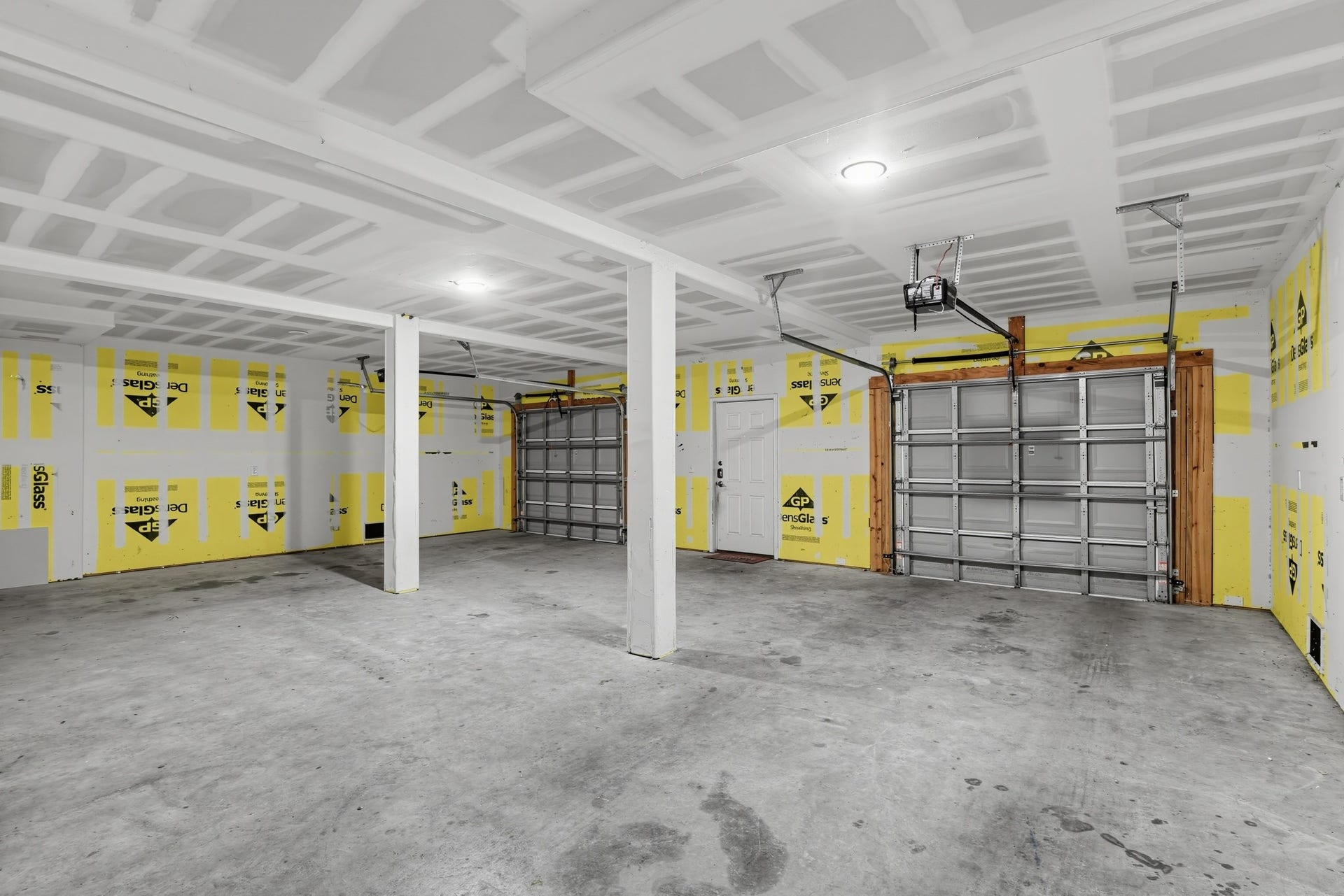 3717 Church Street Street, Galveston, TX 77550 Finished two-car garage with extra storage space. The three-car-wide layout offers plenty of room.