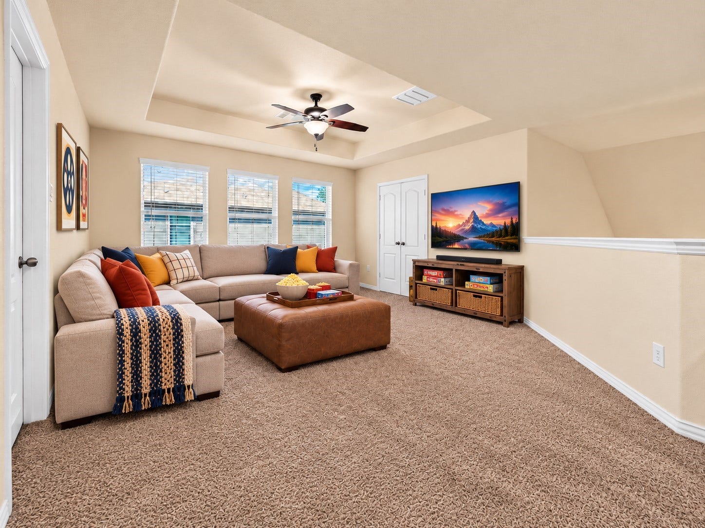655 W Linnwood Drive, Woodbranch, TX 77357 Image has been virtually staged to showcase the potential of the space.