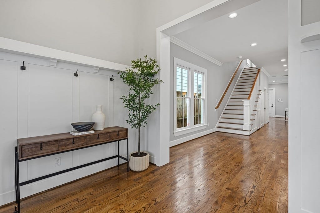 Thoughtfully appointed entry with classic millwork and a warm, welcoming atmosphere.