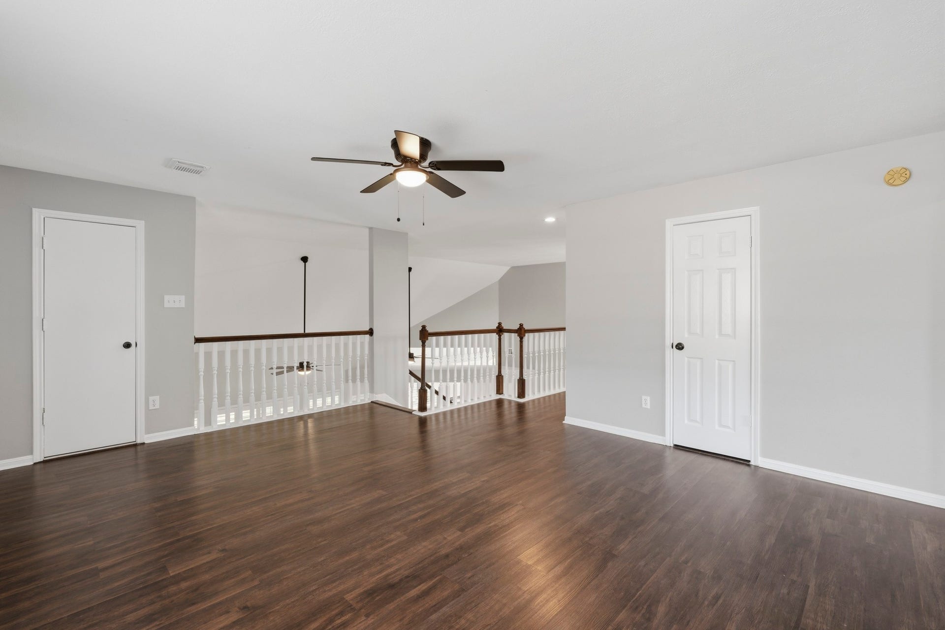 Look at the size of this game room upstairs