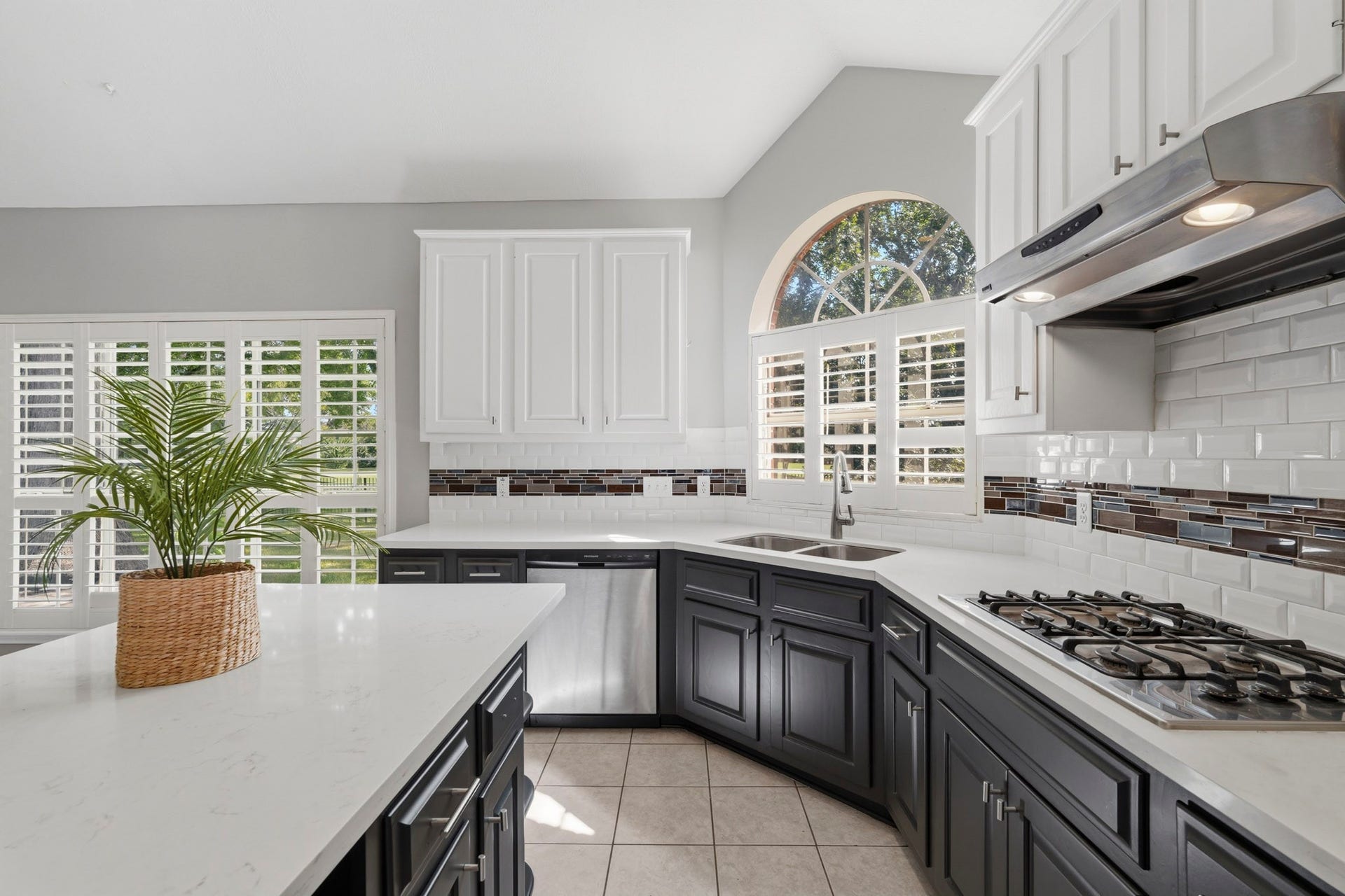 So much natural light and views to the golf course.