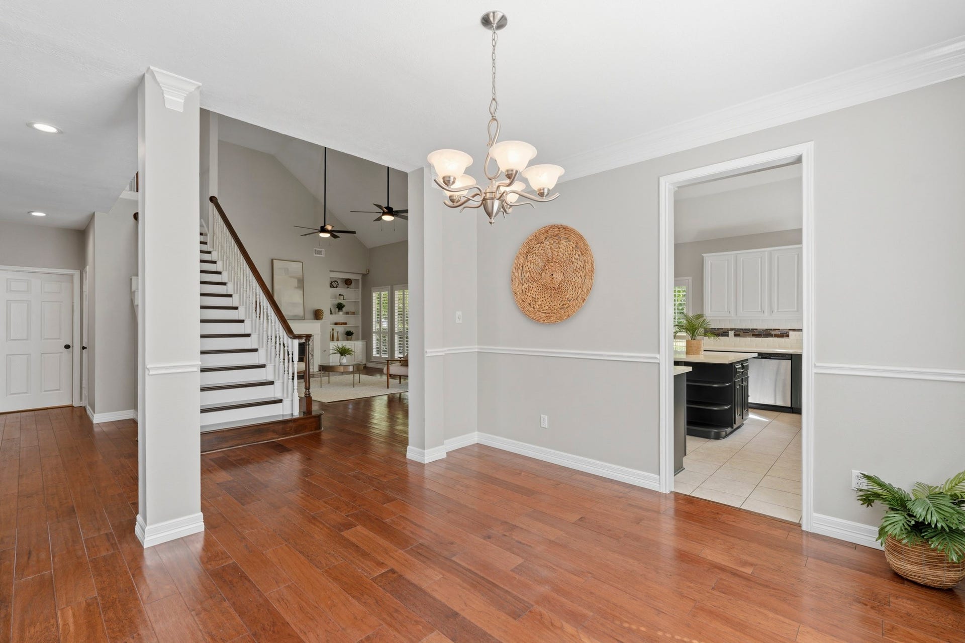 Formal dining off the kitchen.