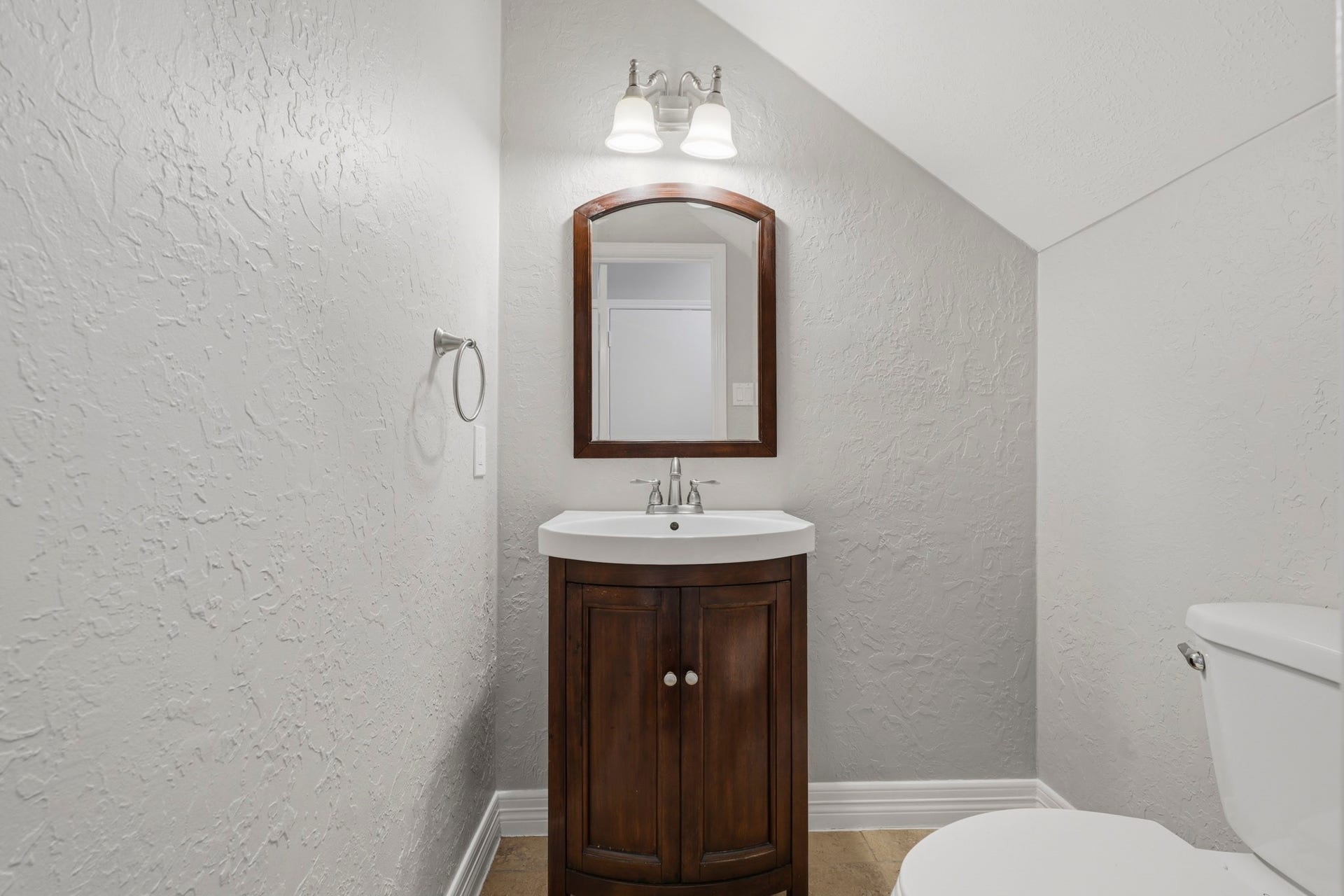 Half bath down