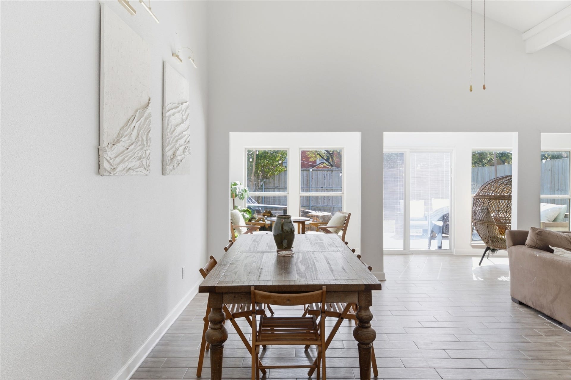 2211 Kinbrook Drive, Houston, TX 77077 An open-concept living and dining area allows you to configure the space however you like best!