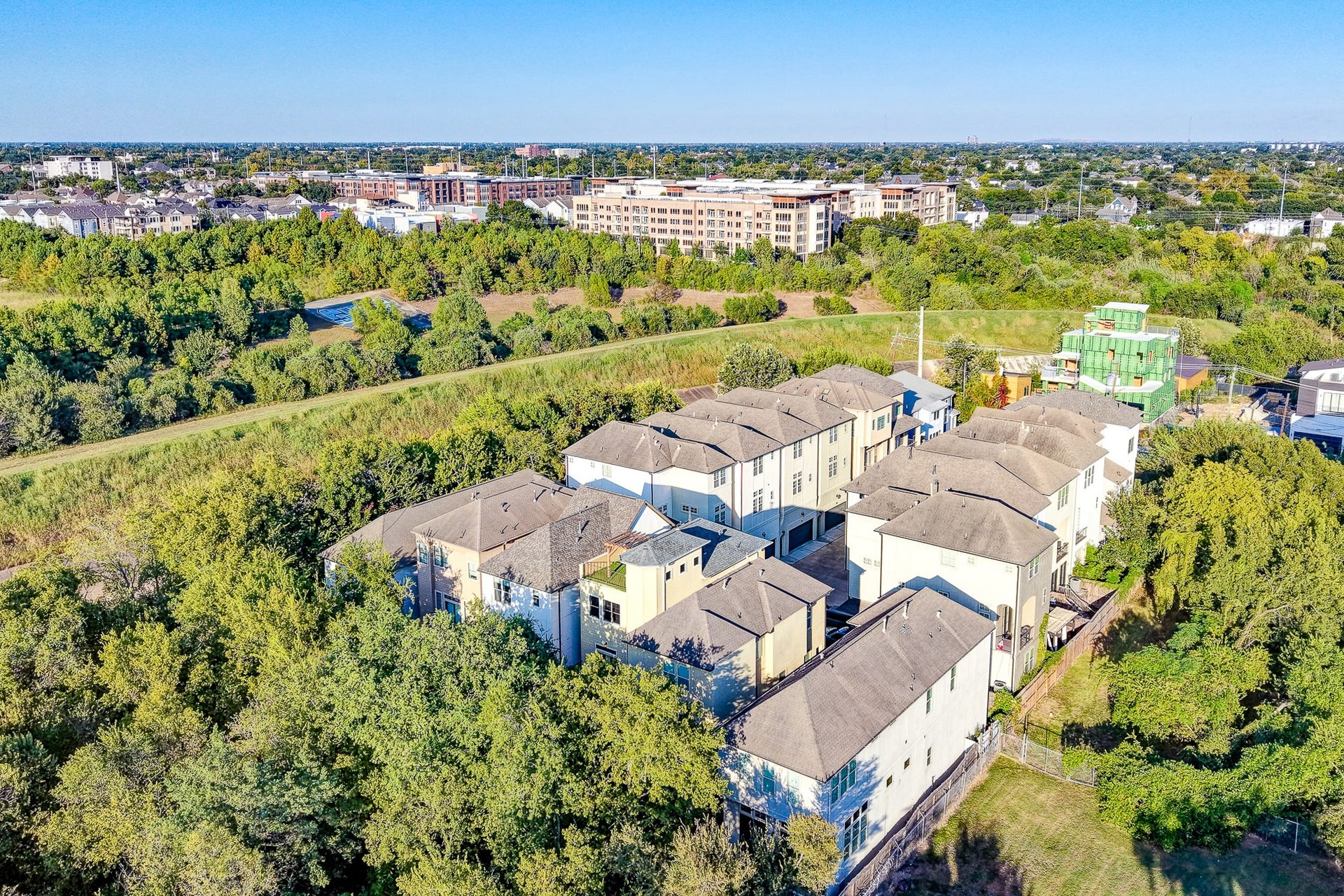 4118 Bonner View Lane, Houston, TX 77007 Aerial view